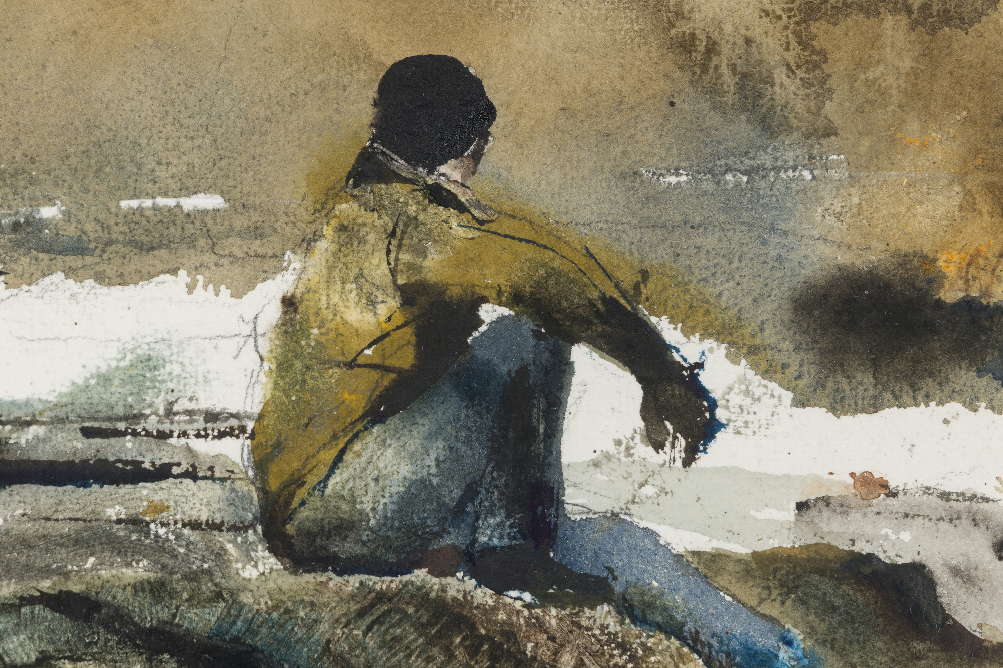 ANDREW WYETH - Upper Dam - watercolor - 13 1/2 x 19 1/2 in.