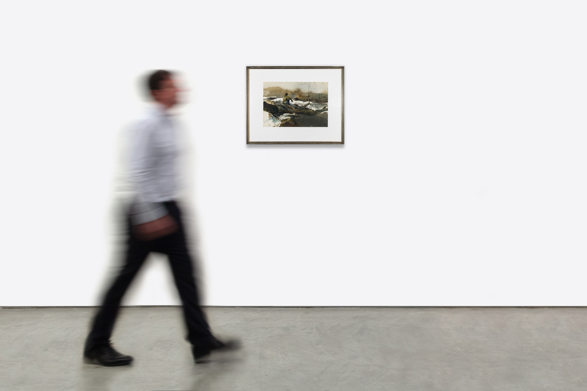 ANDREW WYETH - Upper Dam - watercolor - 13 1/2 x 19 1/2 in.