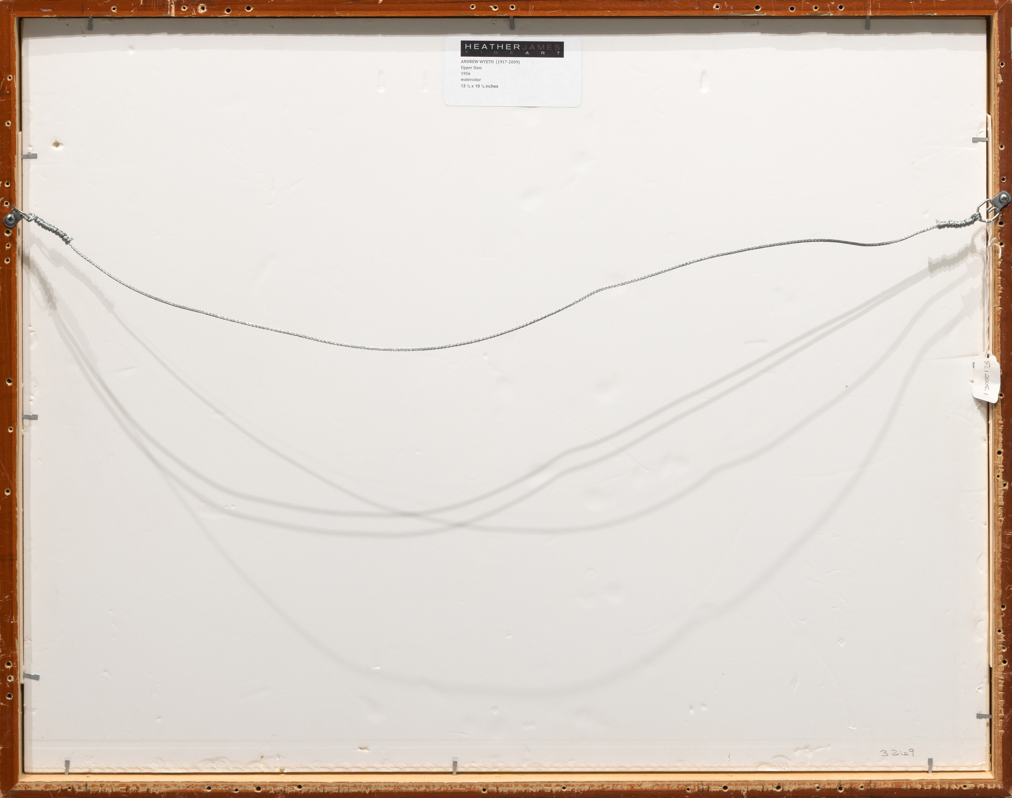 ANDREW WYETH - Upper Dam - watercolor - 13 1/2 x 19 1/2 in.