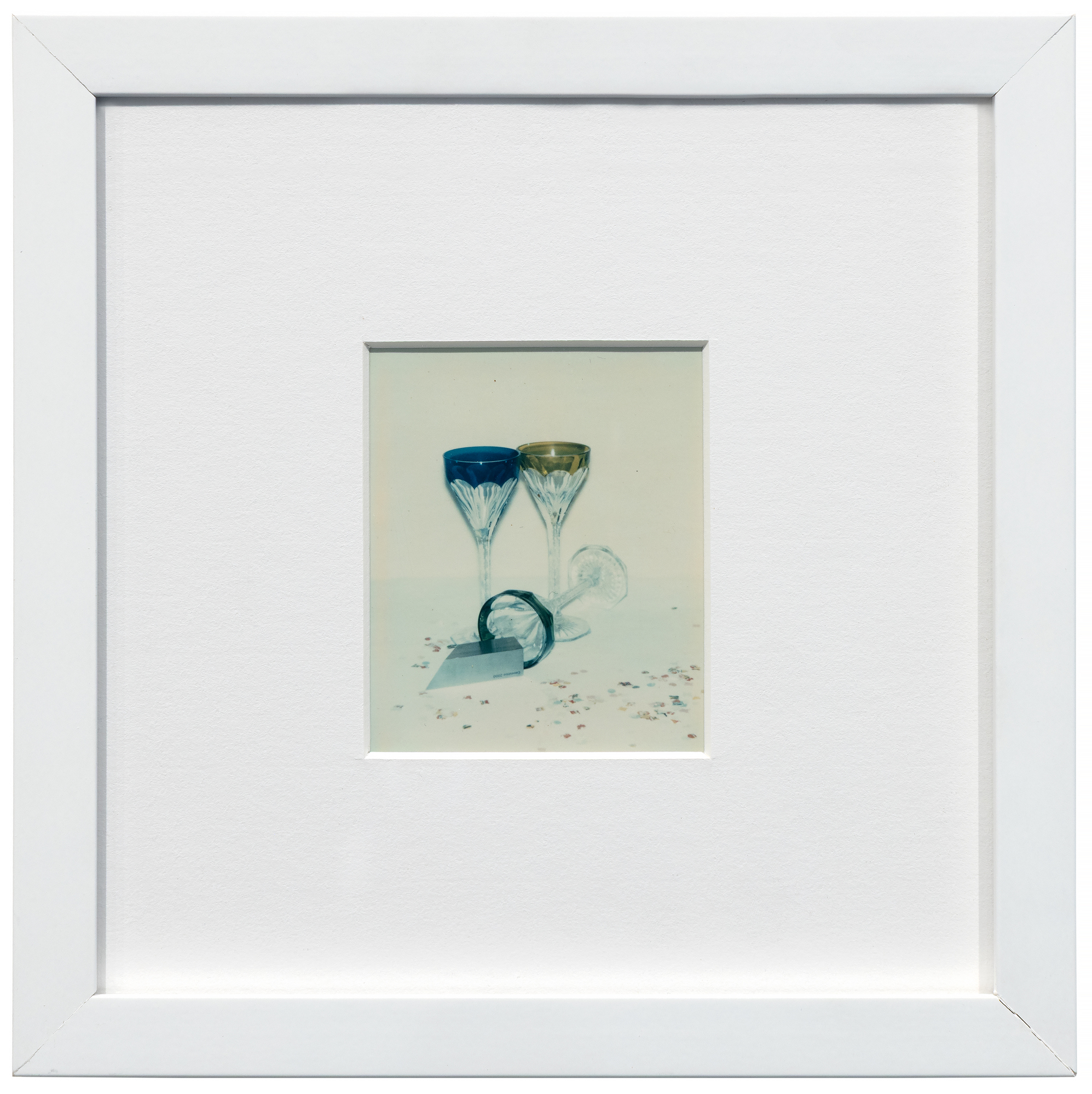 ANDY WARHOL - Committee 2000 Champagne Glasses ANDY WARHOL - Committee 2000 Champagne Glasses - Polaroid auf Karton - 4 1/4 x 3 3/8 in. ea.