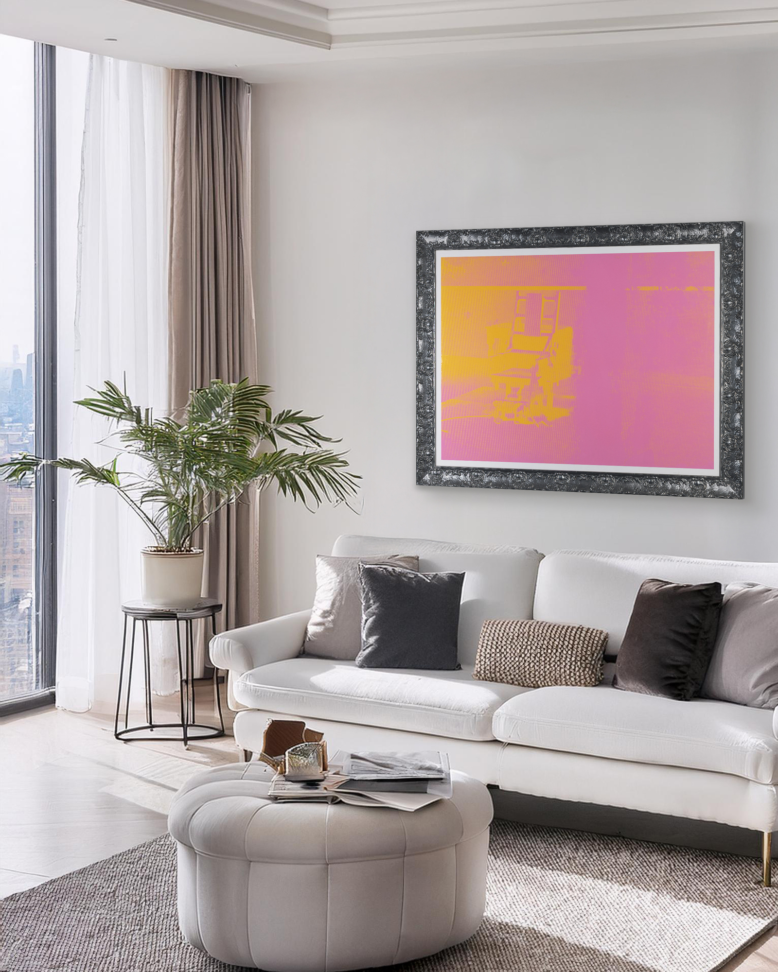 ANDY WARHOL - Electric Chair - screenprint in colors on woven paper - 35 1/4 x 47 3/4 in.