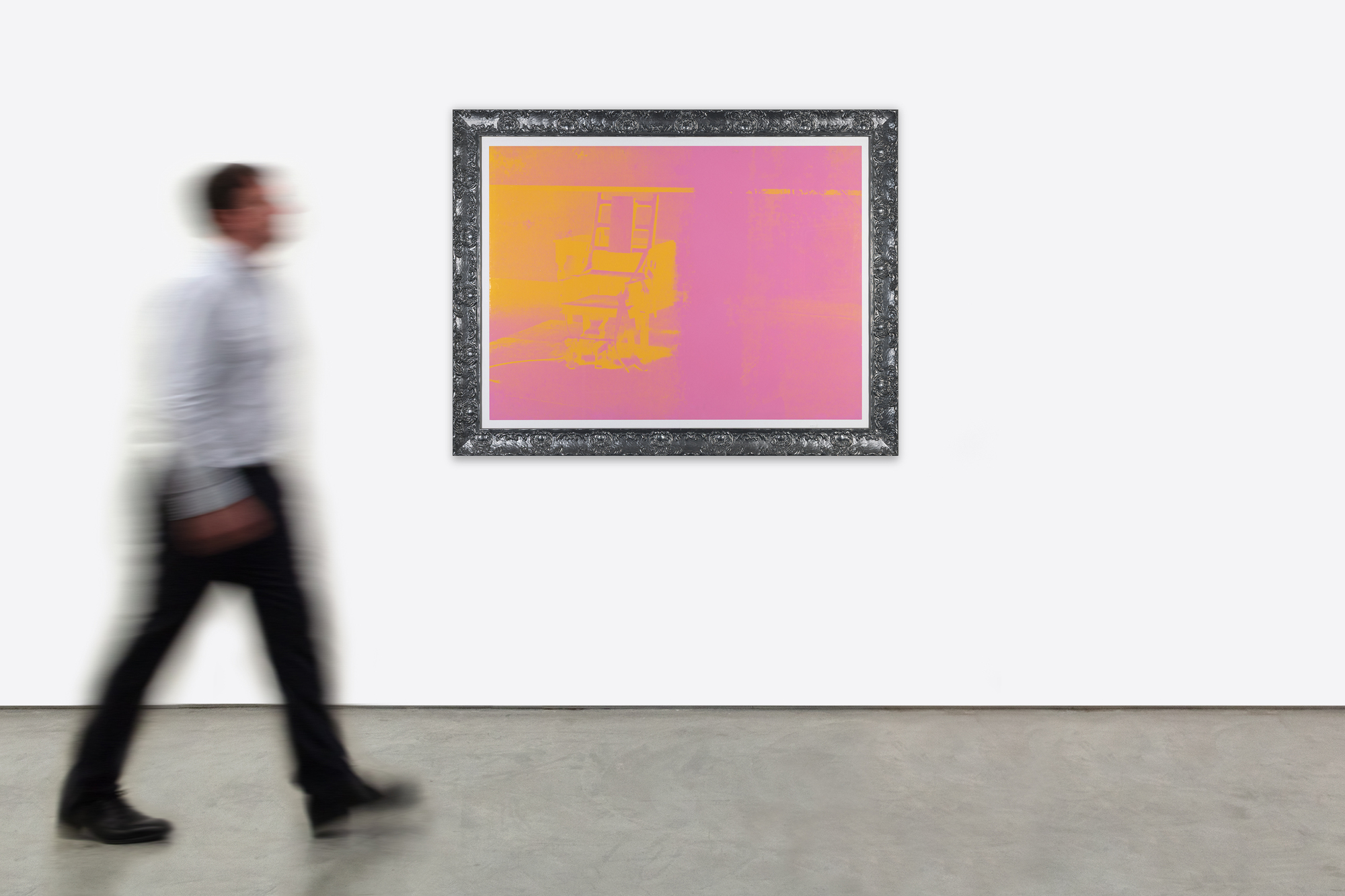 ANDY WARHOL - Electric Chair - screenprint in colors on woven paper - 35 1/4 x 47 3/4 in.