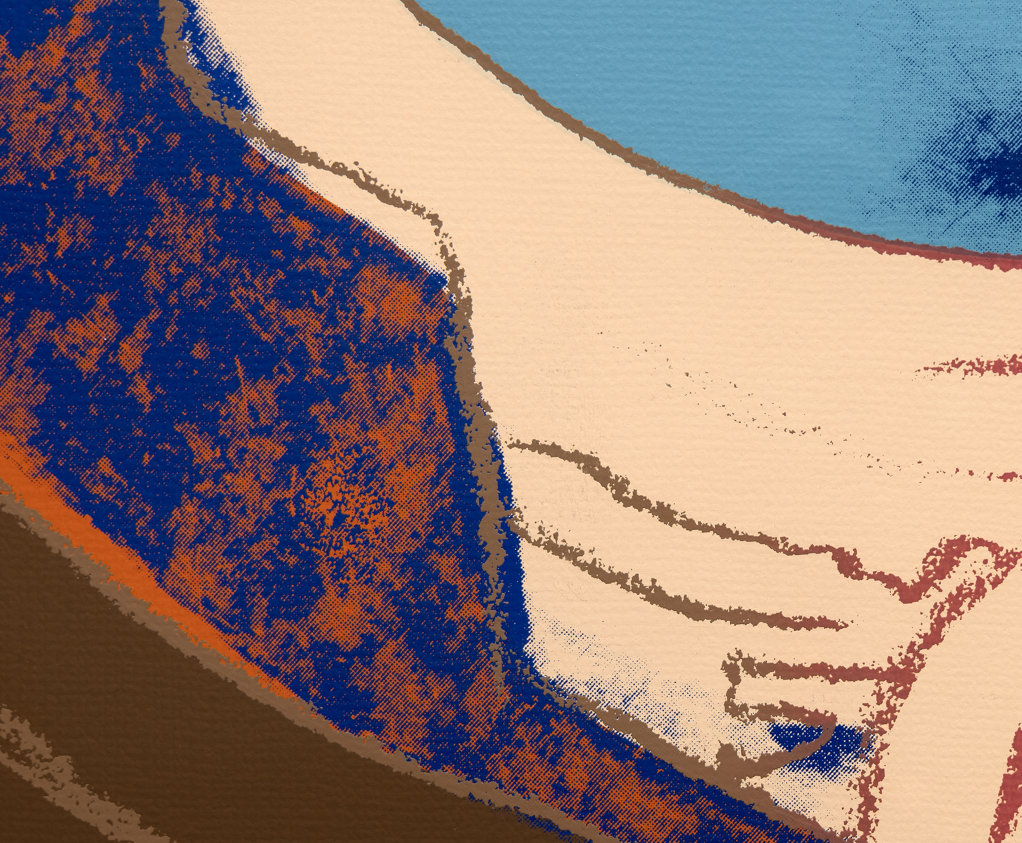 آندي وارهول - جوته - بالشاشة الحريرية بالألوان - 38 × 38 بوصة.