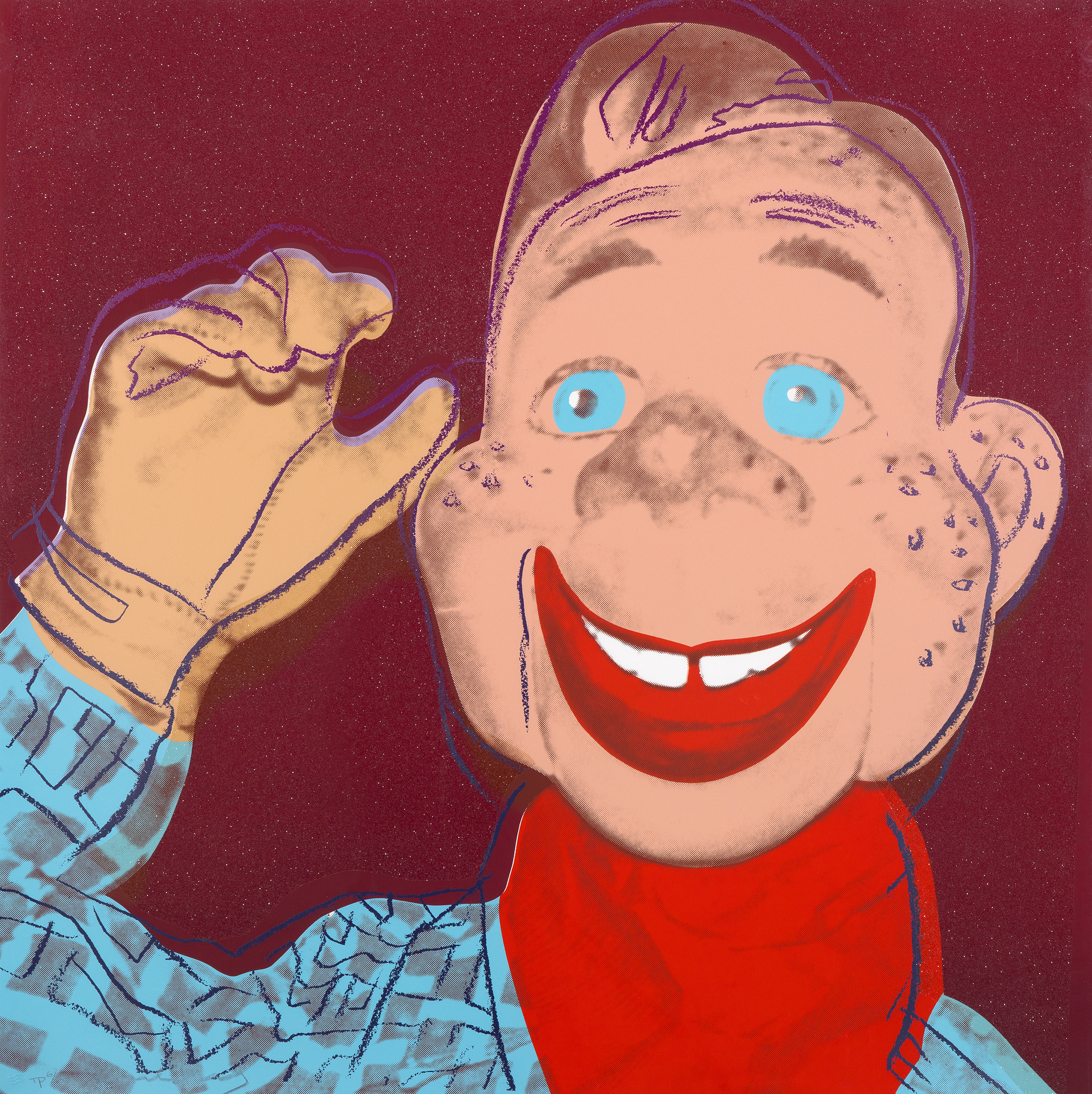 ANDY WARHOL - Howdy Doody ANDY WARHOL - Howdy Doody - screenprint - 38 x 38 in.