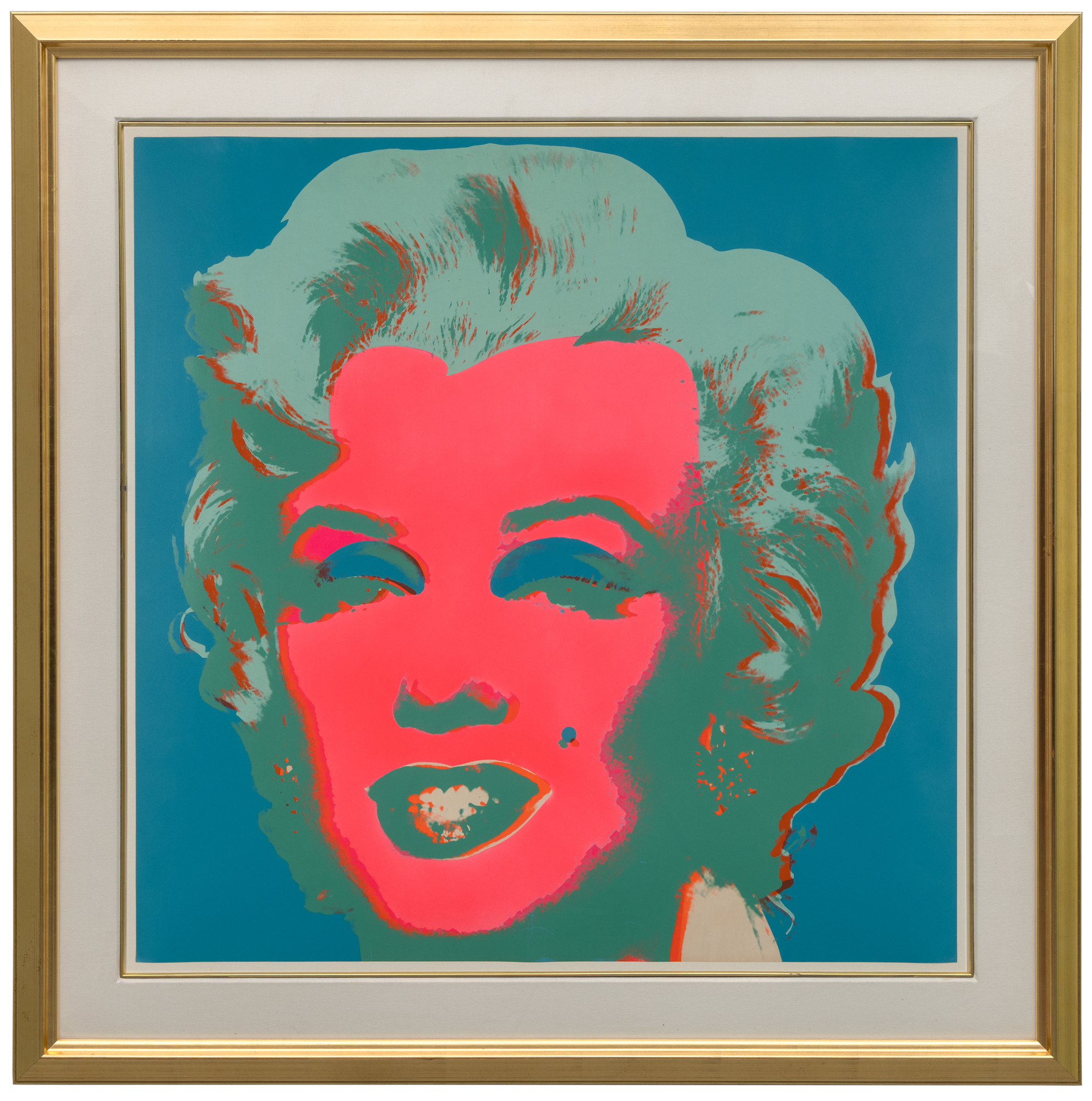 ANDY WARHOL - Marilyn No. 30 <div><font face=Lato size=3>Andy Warhol’s "Marilyn #30" (1967) is part of the artist’s landmark Marilyn portfolio, one of his most celebrated and sought-after series. From an edition of 250 (this work numbered 138/250, with 26 artist’s proofs), the portfolio is represented in major institutions including the Museum of Modern Art, New York. </font></div>
<br>
<br><div><font face=Lato size=3> </font></div>
<br>
<br><div><font face=Lato size=3>Based on a publicity still from the 1953 film Niagara, Warhol’s Marilyns epitomize his fascination with celebrity, mass media, and the power of the reproduced image. Each print in the series was created with five screens—one carrying the photographic likeness and four for areas of color—deliberately layered with bold hues that are at times slightly off-register. This misalignment heightens the tension between glamour and artifice, echoing the fragile brilliance of Marilyn Monroe’s own persona. </font></div>
<br>
<br><div><font face=Lato size=3> </font></div>
<br>
<br><div><font face=Lato size=3>As one of Warhol’s defining bodies of work, the "Marilyn" prints remain icons of Pop Art, merging Hollywood stardom with silkscreen’s mechanical repetition to create a timeless meditation on fame, desire, and image. </font></div>