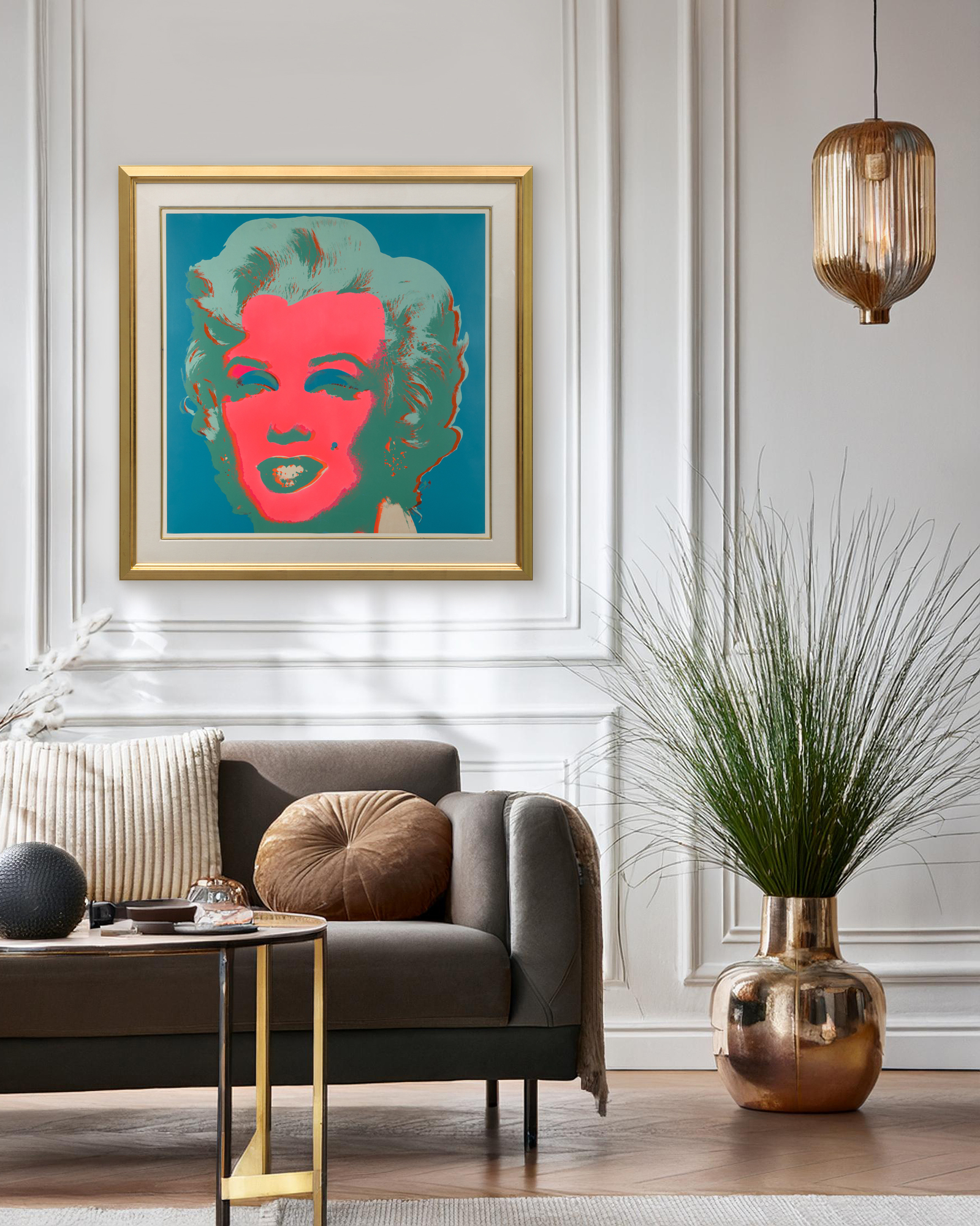 ANDY WARHOL - Marilyn No. 30 <div><font face=Lato size=3>Andy Warhol’s "Marilyn #30" (1967) is part of the artist’s landmark Marilyn portfolio, one of his most celebrated and sought-after series. From an edition of 250 (this work numbered 138/250, with 26 artist’s proofs), the portfolio is represented in major institutions including the Museum of Modern Art, New York. </font></div>
<br>
<br><div><font face=Lato size=3> </font></div>
<br>
<br><div><font face=Lato size=3>Based on a publicity still from the 1953 film Niagara, Warhol’s Marilyns epitomize his fascination with celebrity, mass media, and the power of the reproduced image. Each print in the series was created with five screens—one carrying the photographic likeness and four for areas of color—deliberately layered with bold hues that are at times slightly off-register. This misalignment heightens the tension between glamour and artifice, echoing the fragile brilliance of Marilyn Monroe’s own persona. </font></div>
<br>
<br><div><font face=Lato size=3> </font></div>
<br>
<br><div><font face=Lato size=3>As one of Warhol’s defining bodies of work, the "Marilyn" prints remain icons of Pop Art, merging Hollywood stardom with silkscreen’s mechanical repetition to create a timeless meditation on fame, desire, and image. </font></div>