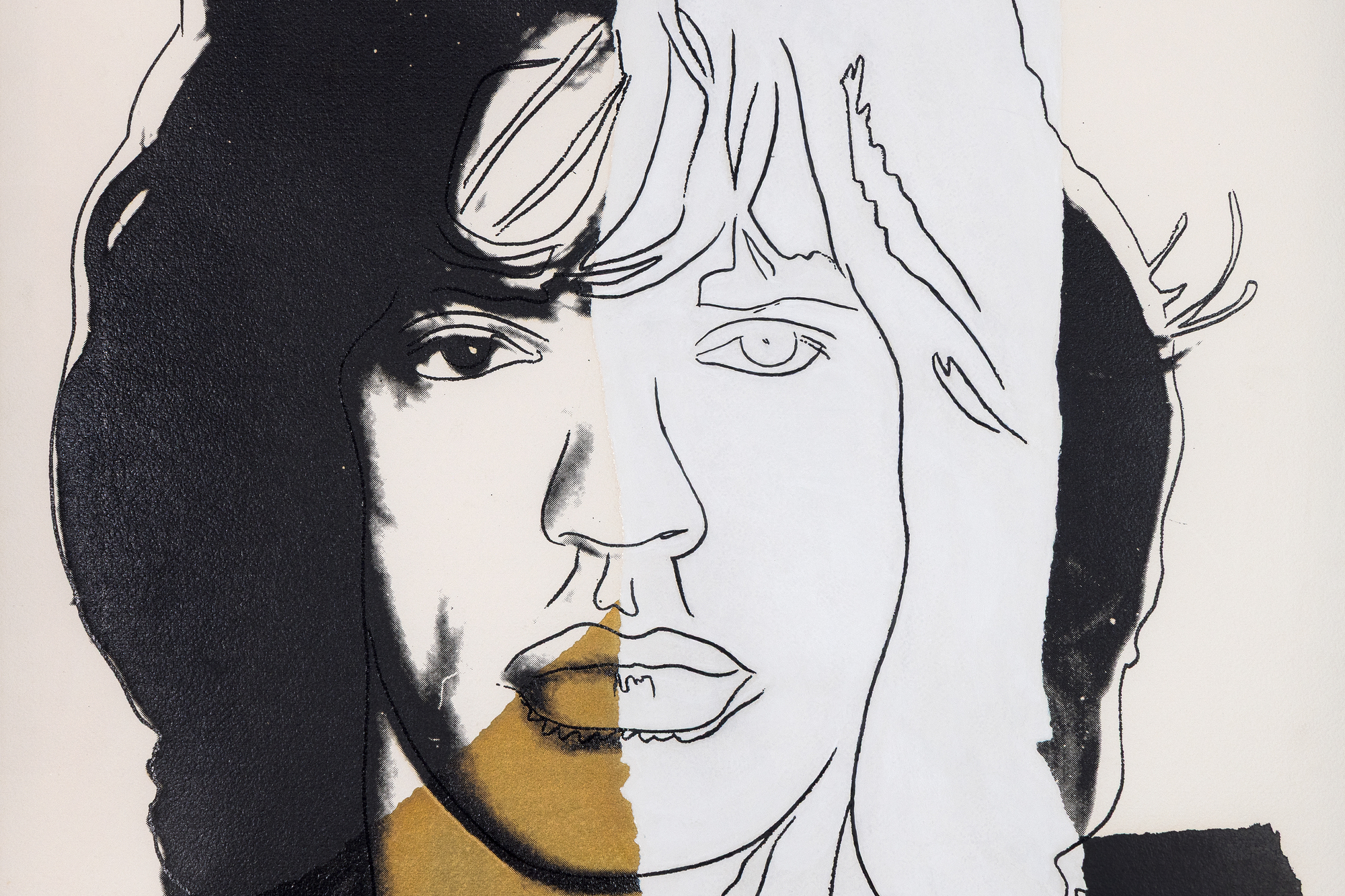 ANDY WARHOL - Mick Jagger ANDY WARHOL - Mick Jagger - screenprint in colors - 43 5/8 x 28 3/4 in.