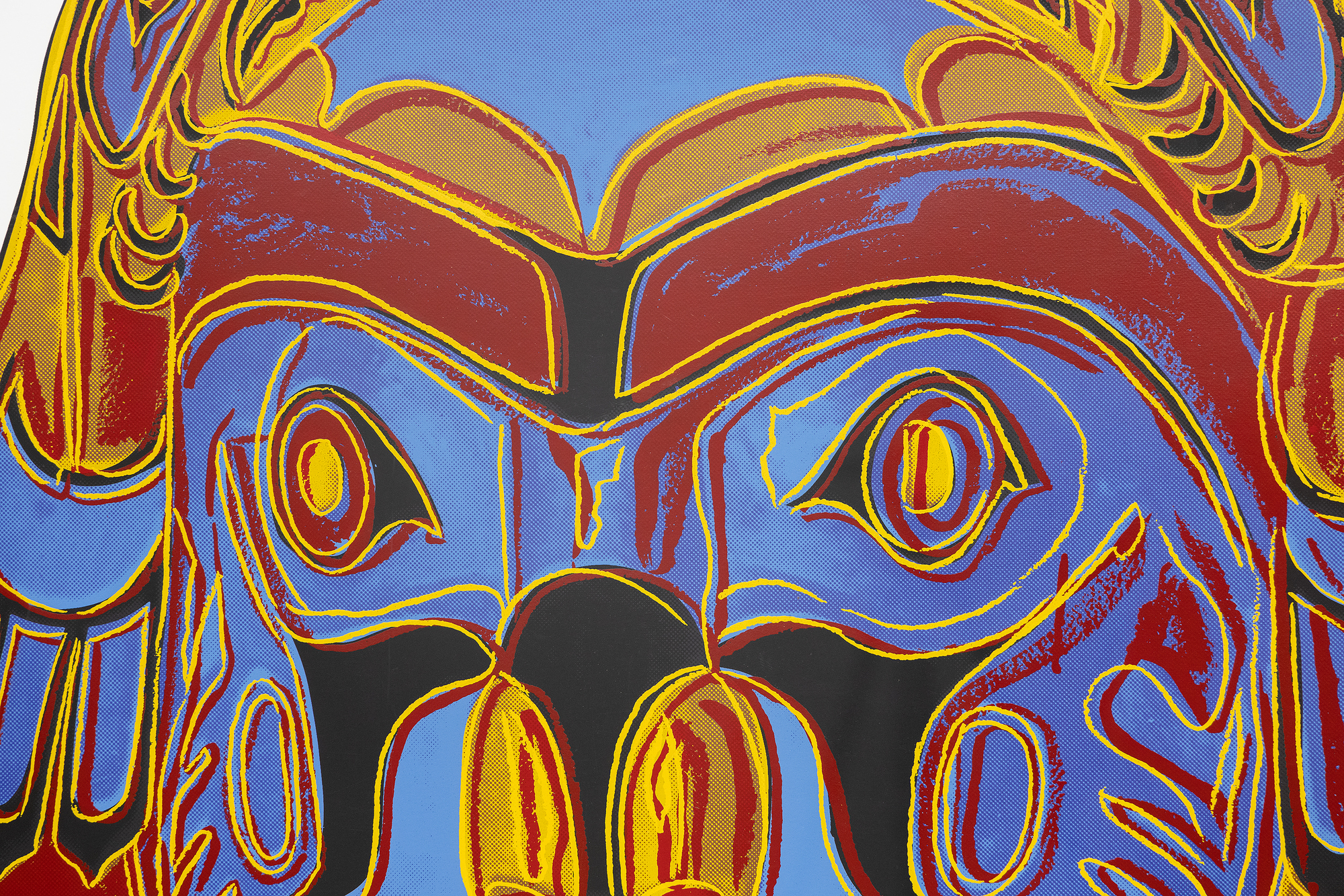 ANDY WARHOL - Northwest Coast Mask - sérigraphie en couleurs sur panneau Lenox Museum - 38 x 38 in.