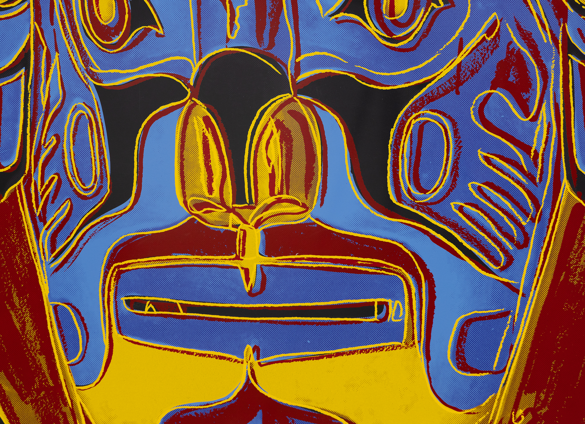 ANDY WARHOL - Northwest Coast Mask - serigrafía en colores sobre Lenox Museum Board - 38 x 38 in.