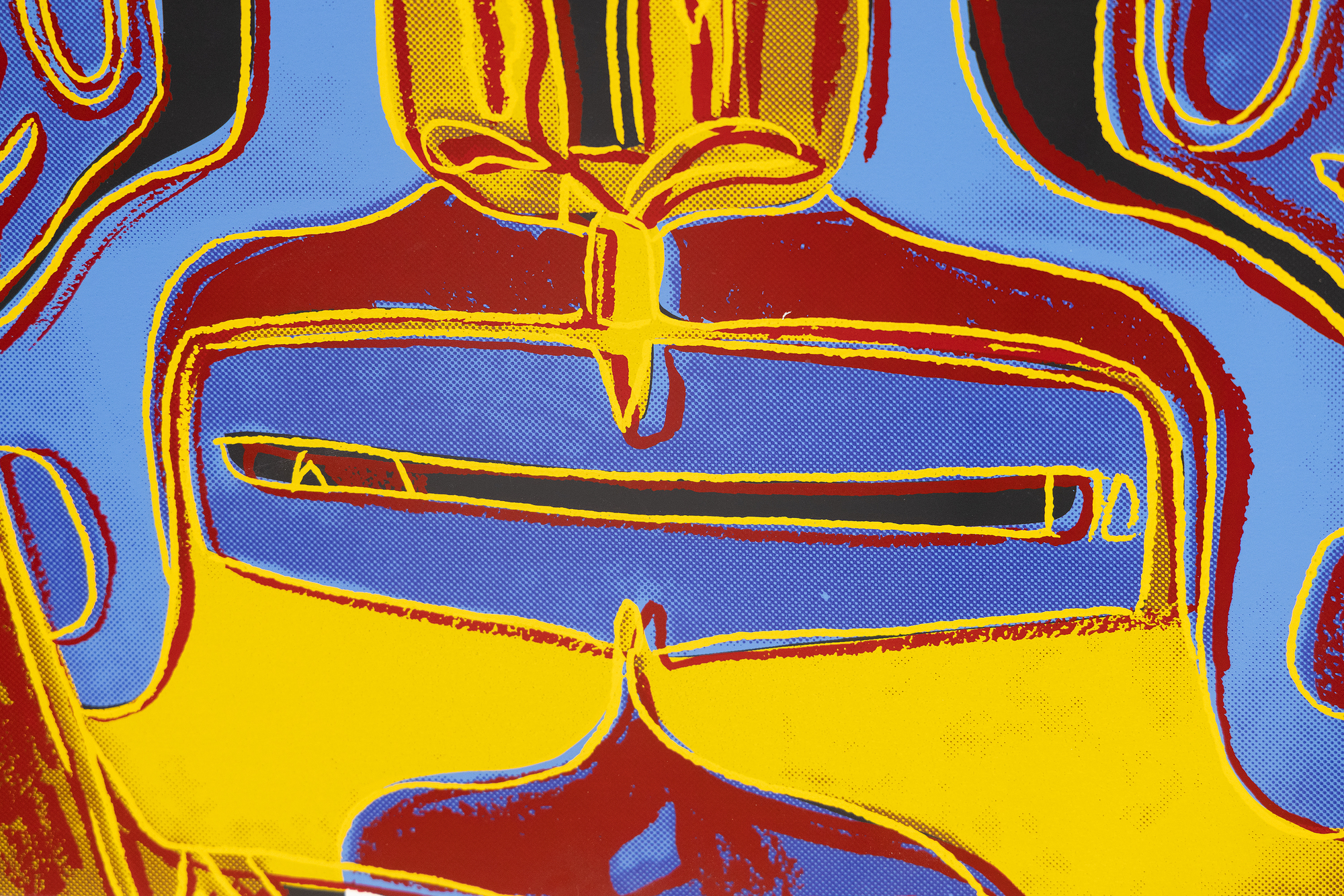 ANDY WARHOL - 西北海岸面具 - 彩色丝网印刷在Lenox博物馆纸板上 - 38 x 38 in.