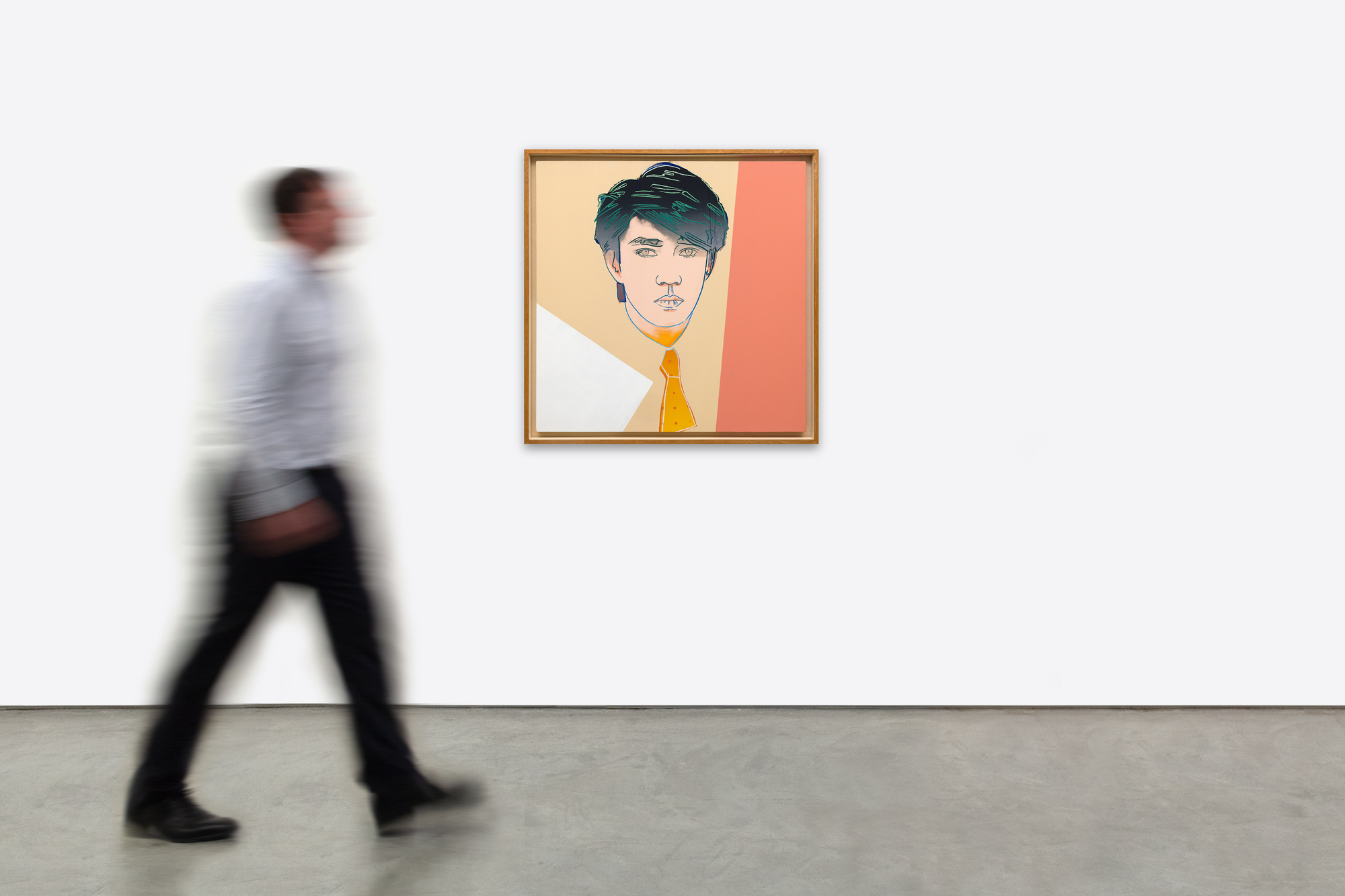 <div><font face="Times New Roman" size=3 color=black>Andy Warhol’s “<em>Ryuichi Sakamoto”</em> from 1983, a vibrant 40 by 40 inch canvas, captures the Japanese composer and electronic-music pioneer in the artist’s signature Pop-Art idiom, transforming a celebrity photograph into a study of color, repetition, and glamour. </font></div>
<br>
<br><div><font face="Times New Roman" size=3 color=black>The composition highlights Sakamoto’s stylized face, rendered with precise silkscreen outlines. His dark, textured hair is set against a peach panel, intersected by a white triangular section. Warhol enhanced the silkscreen process with hand-drawn touches that heighten Sakamoto’s facial features. Blending mechanical and manual techniques gives the portrait both the polish of a silkscreen print and the tactility of a painting.</font></div>
<br>
<br><div><font face="Times New Roman" size=3 color=black>By the 1980s, Ryuichi Sakamoto was celebrated worldwide as co-founder of Yellow Magic Orchestra and for his pioneering solo work in electronic, orchestral, and film-score composition. By choosing one of the few non-Western, male subjects in Warhol’s roster, he acknowledged Sakamoto’s global influence and beauty, making this portrait especially rare in the artist’s oeuvre. Part of a broader series of celebrity portraits alongside icons like Mick Jagger, Debbie Harry, and Prince, “<em>Ryuichi Sakamoto”</em> exemplifies Warhol’s fascination with fame as commodity, screen-printing public personas to interrogate the intersection of art, commerce, and media.</font></div>
<br>
<br><div><font face="Times New Roman" size=3 color=black>A lithographic version of this painting is held by the Tate London and the National Galleries of Scotland, affirming its cultural significance.</font></div>
<br>
<br><div><font face="Times New Roman" size=3 color=black>This work stands as both a vibrant homage to one of music’s most innovative figures and a testament to Warhol’s enduring exploration of image-making. Its bold palette and iconic subject continue to resonate in contemporary collections seeking a nexus of music history, Pop-Art heritage, and cross-cultural dialogue.</font></div>