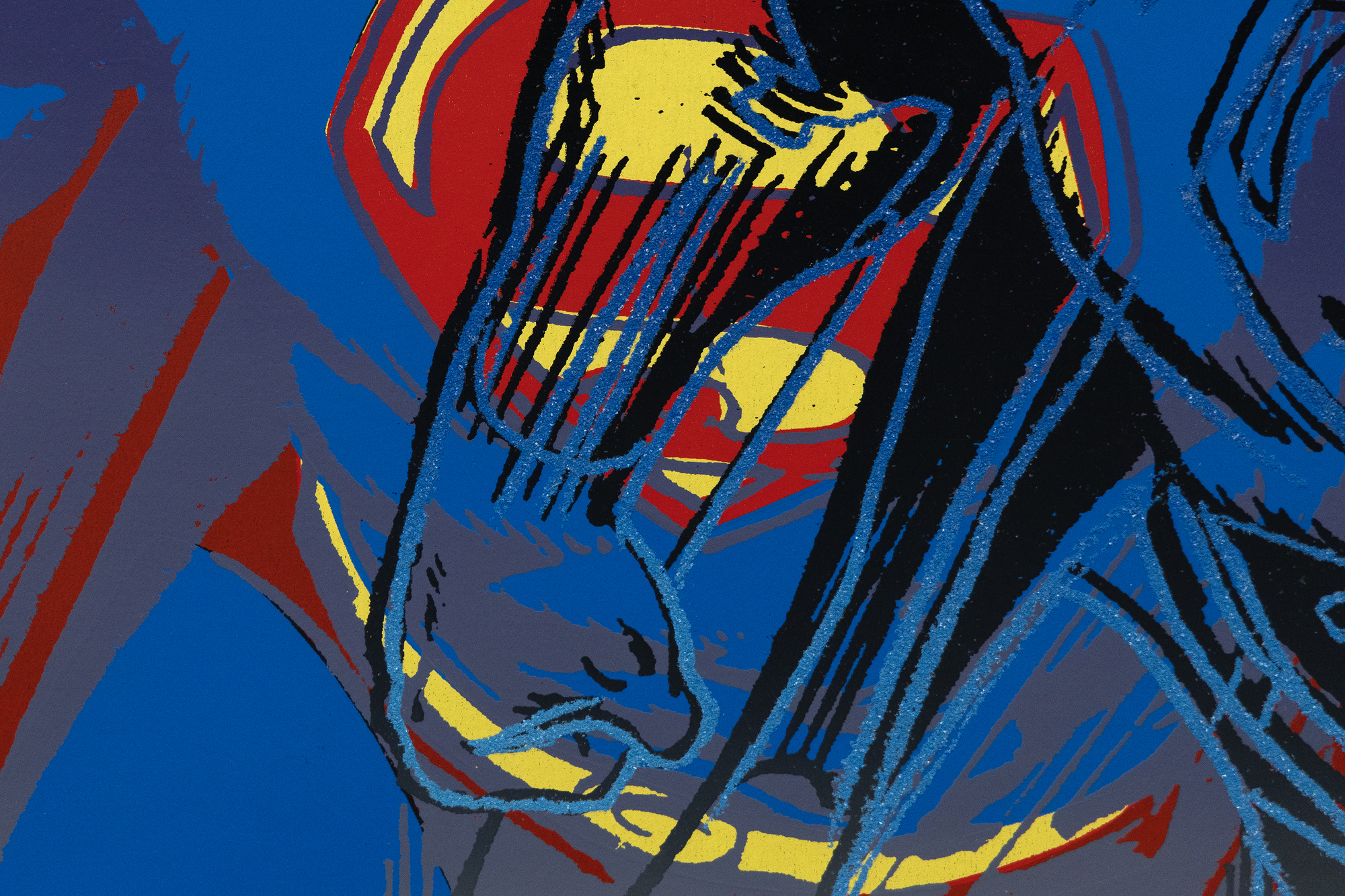 ANDY WARHOL - Superman (II.260) - sérigraphie - 38 x 38 in.