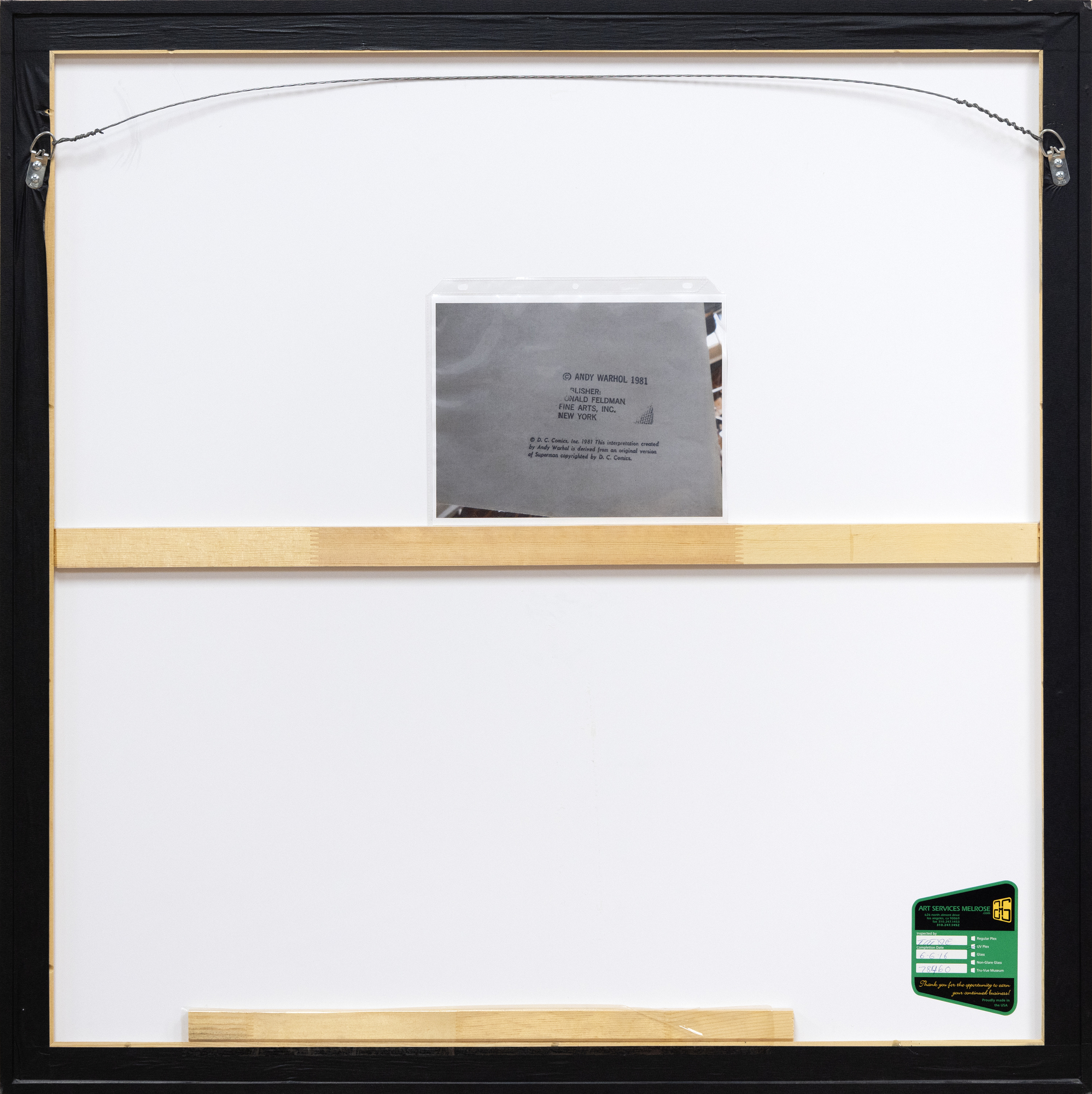 آندي وارهول - سوبرمان (II.260) - طباعة الشاشة - 38 × 38 بوصة.