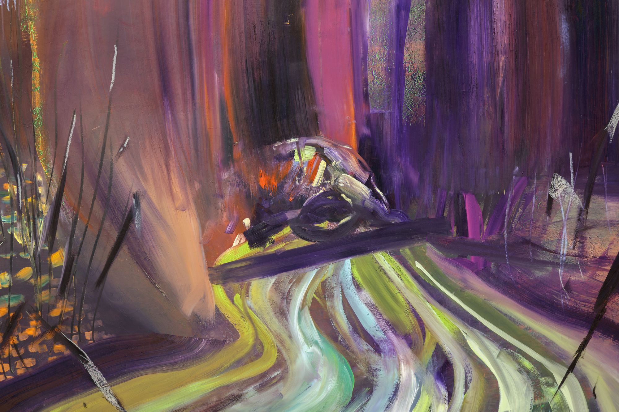 ANNIE LAPIN - Perceived Marriage Tripartite Leave ANNIE LAPIN - Perceived Marriage Tripartite Leave - acrylic and oil on canvas over panel - 96 x 69 in.