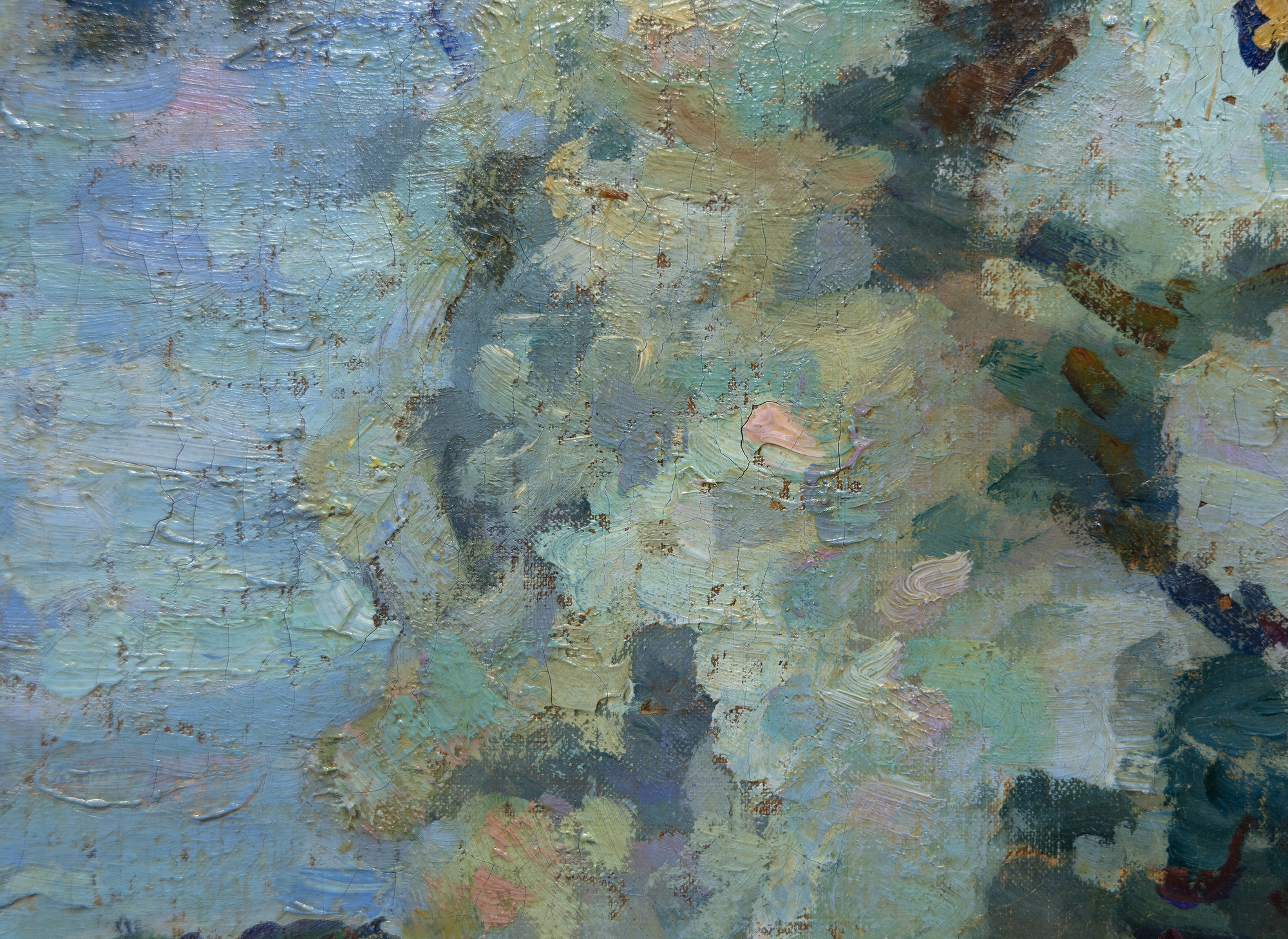 أرماند غيلاومين - روكبرون ، لو ماتان - زيت على قماش - 25 × 31 1/4 بوصة.