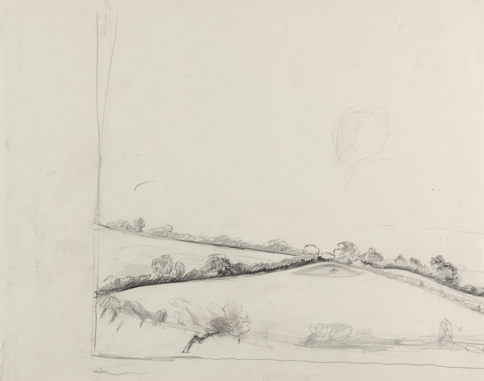 <div><font face=Lato size=3>"Study for Three Sisters," a 1954 mixed media drawing by Balthus, offers an intimate glimpse into the artist’s preliminary creative process. Executed in pencil with subtle blue watercolor accents, this sketch captures two figures—a reclining woman and a seated child—arranged with a spontaneous yet deliberate energy on a couch. The loose, expressive lines and minimal detailing reveal the immediacy and personality of the subjects, contrasting with the more formal and structured compositions of his final paintings. As a study for the major work "Three Sisters" within a series of significant canvases by the same name, it provides a window into Balthus’ evolution, showcasing how he refined his subjects over time and approached their portrayal with careful consideration. </font></div>
<br>
<br><div><font face=Lato size=3> </font></div>
<br>
<br><div><font face=Lato size=3>Balthus, like many avant-garde artists of the early 20th century such as Paul Gauguin, Edvard Munch, and Pablo Picasso, saw children as vessels of raw, unformed spirit, untouched by societal constraints, and viewed adolescent themes as a potent source of psychological depth and uninhibited expression. This perspective infuses the drawing with a tender yet enigmatic quality. The provenance includes Nicholas Fox Weber, the acclaimed Balthus biographer, adding historical weight to the piece. A related "sister drawing" is held in the Art Institute of Chicago’s permanent collection, further affirming its significance. This work not only highlights Balthus’ mastery of mixed media but also serves as a compelling study of youth and intimacy, inviting viewers to explore the artist’s thoughtful development of his iconic themes. </font></div>