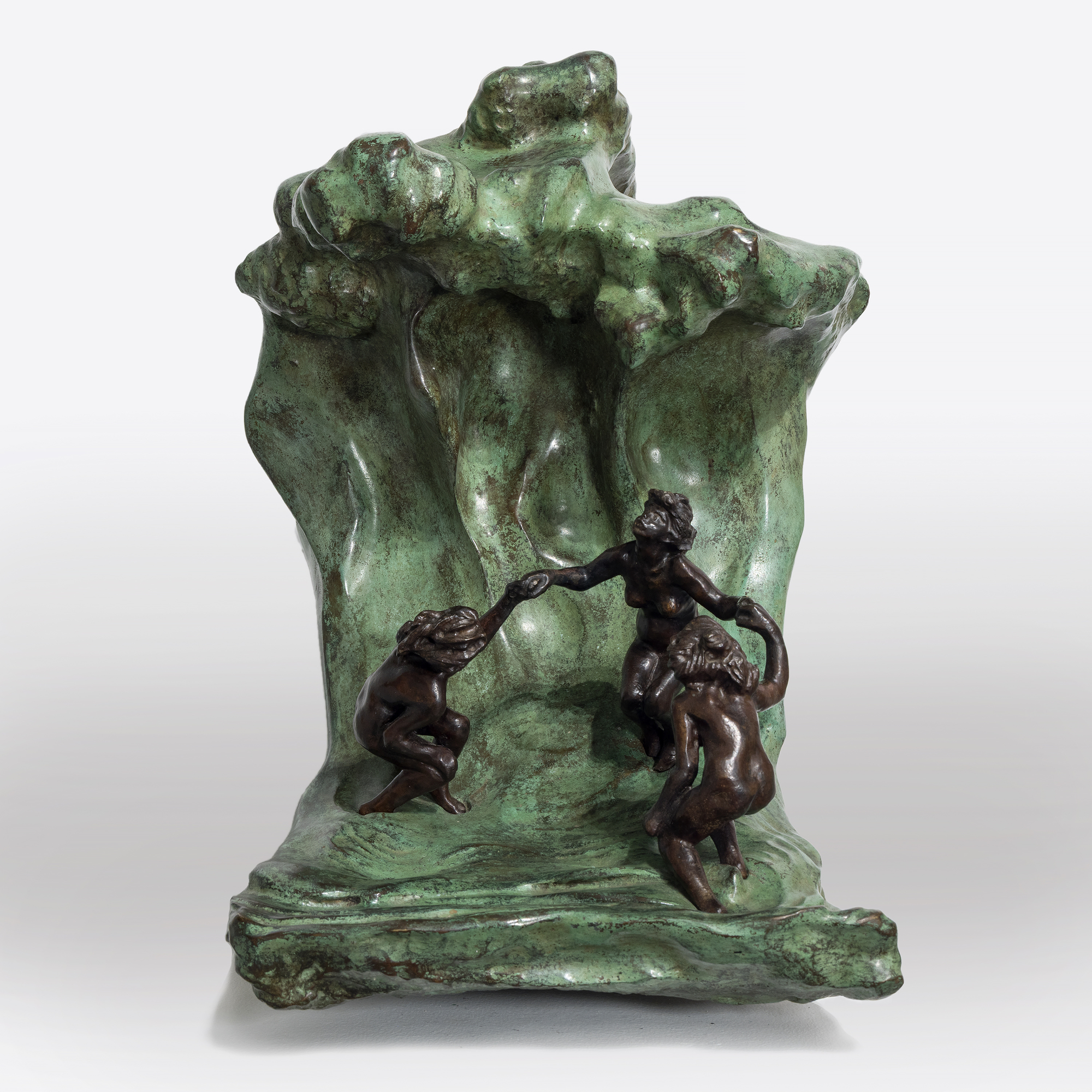 &lt;div&gt;&lt;font face=Calibri size=3 color=black&gt;Camille Claudel&#039;s life story reflects an era when societal constraints often dimmed the brilliance of women; their genius was viewed as a threat to the male-dominated world. Most introductions to Claudel are steeped in misleading biographical details related to her as Rodin&#039;s assistant, mistress, or lover, associations that diminish her achievements as a first-rate sculptor whose work borrows little from Rodin in style or subject matter. Despite these challenges, Claudel&#039;s legacy has endured, celebrated through exhibitions, biographies, and films since her rediscovery in 1982. &lt;/font&gt;&lt;/div&gt;&lt;br&gt;&lt;br&gt;&lt;div&gt;&nbsp;&lt;/div&gt;&lt;br&gt;&lt;br&gt;&lt;div&gt;&lt;font face=Calibri size=3 color=black&gt;&lt;em&gt;“La Vague (The Wave),”&lt;/em&gt; a remarkable sculpture of three women frolicking joyfully, embodies Claudel&#039;s passion for art and connection to nature. The women, their hair unruly like the sea, are depicted in a moment of freedom and abandon, yet the looming wave hints at the inevitable sorrow to come—a metaphor for Claudel&#039;s life, shadowed by fate. This piece, initially shown in plaster and later cast in bronze with an onyx marble wave, draws direct inspiration from Hokusai&#039;s &lt;em&gt;“The Great Wave,”&lt;/em&gt; reflecting the Parisian fascination with Japanese art at the time. While &lt;em&gt;“La Vague”&lt;/em&gt; showcases Claudel&#039;s technical mastery and the influence of Japanese aesthetics, it also poignantly symbolizes her acceptance of the overpowering forces of nature and the tragic course her life would ultimately take. This bronze, cast in 1997, is one of only two not held in a museum, further emphasizing the rarity of and reverence for Claudel&#039;s work.&lt;/font&gt;&lt;/div&gt;