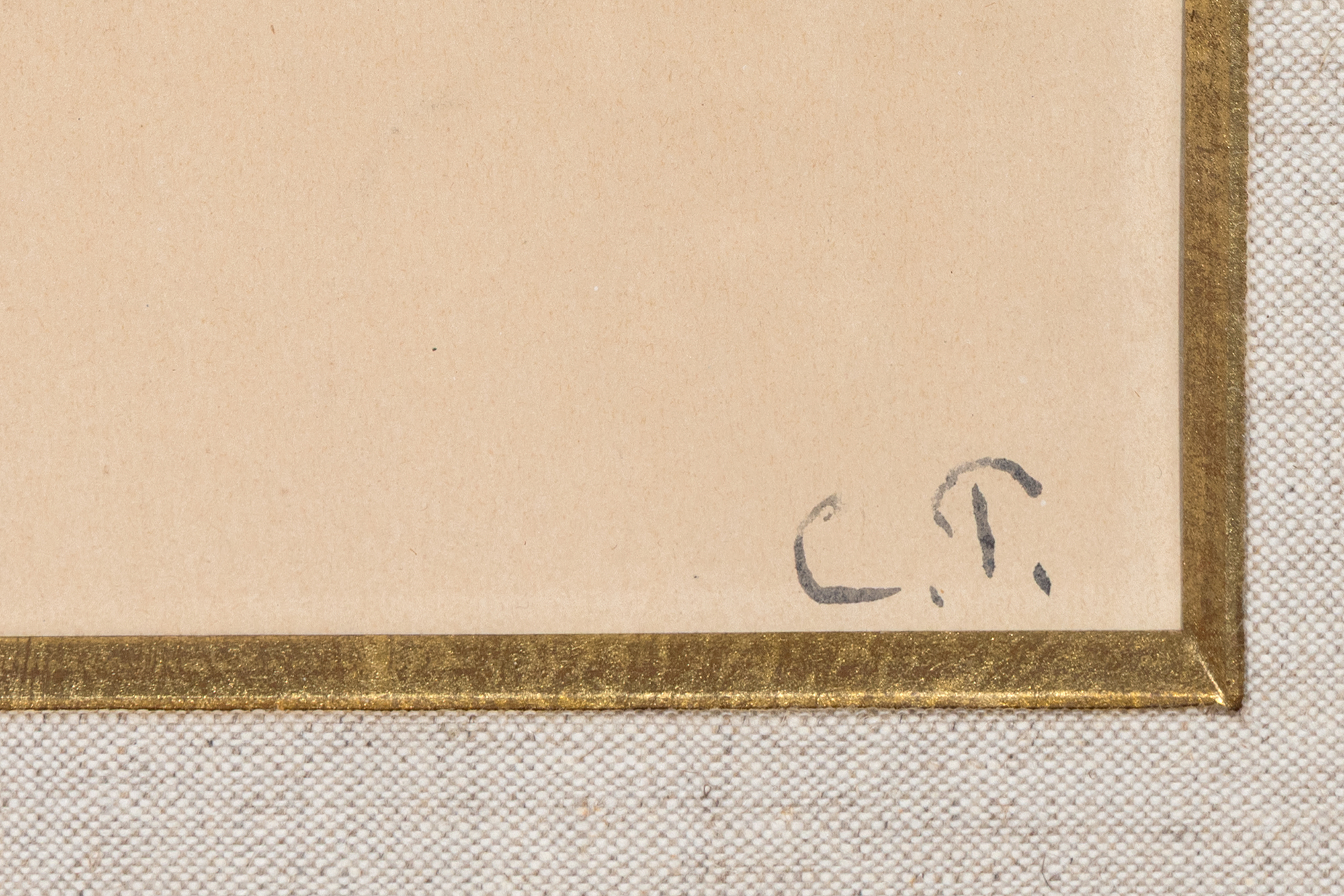 CAMILLE PISSARRO - Two Workers in the Workfield - pencil on paper - 6 1/4 x 11 1/4 in.