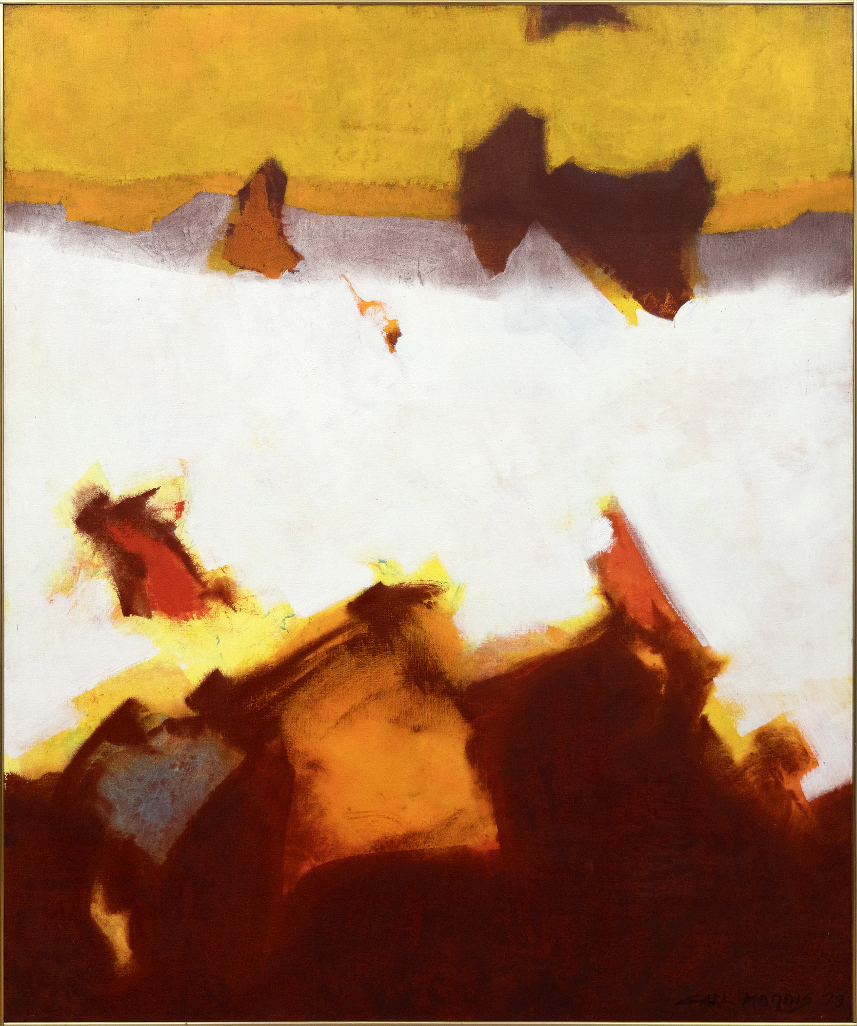 CARL MORRIS - White Field CARL MORRIS - White Field - Acryl auf Leinwand - 75 x 63 in.