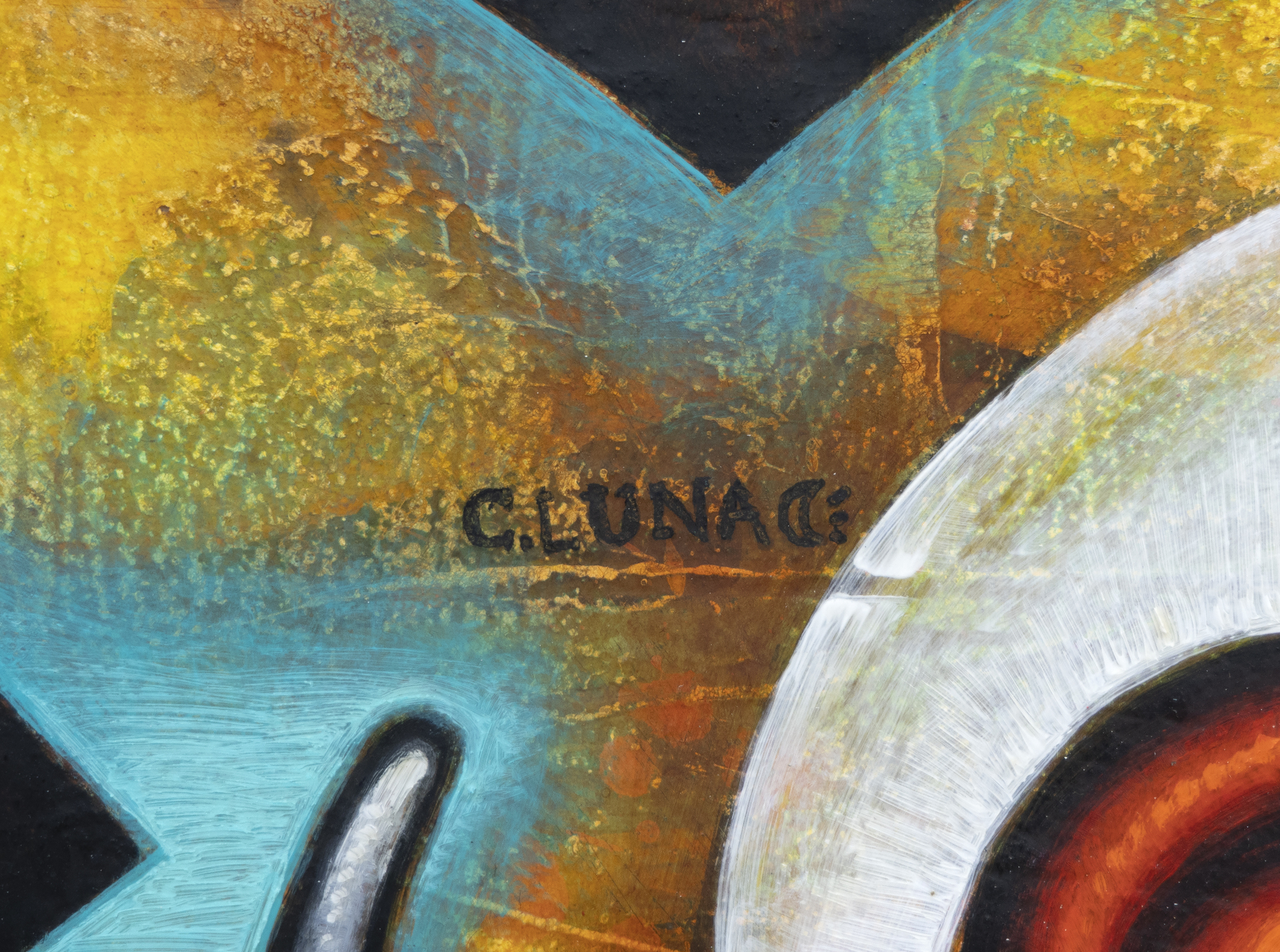 كارلوس لونا - لا ميا (1225 درجة مئوية) - زيت على قماش - 47 × 58 بوصة.