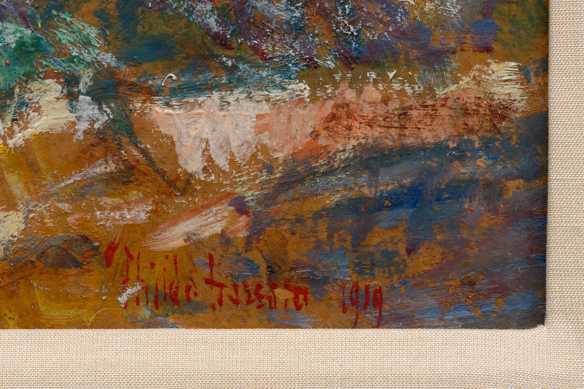 <div><font face=Lato size=3 color=black><em>The Inlet Pool</em> is a radiant example of Childe Hassam’s gift for capturing the interplay of color, light, and atmosphere, with the jewel-like tones of the reflective pool in the foreground revealing his remarkable command of both complex chromatic harmonies and the shimmering surface of water. The composition draws the viewer into an intimate coastal scene where sunlight dances across still water, creating a sense of quiet clarity that is characteristic of Hassam’s finest seascapes.</font></div><br><br><div>&nbsp;</div><br><br><div><font face=Lato size=3 color=black>The painting held deep personal meaning for the artist, remaining in his collection until his death before passing through the hands of prominent collectors including radio and television writer Coleman Jacoby, financiers Robert Kaplan, and later the socialite Mrs. Clayton Rautbord.</font></div><br><br><div>&nbsp;</div><br><br><div><font face=Lato size=3 color=black>Together, these qualities mark the work as a beautifully preserved and deeply expressive example of Hassam’s mature style, showcasing his ability to transform a simple inlet into a scene of brilliant light, subtle movement, and enduring lyricism.</font></div>