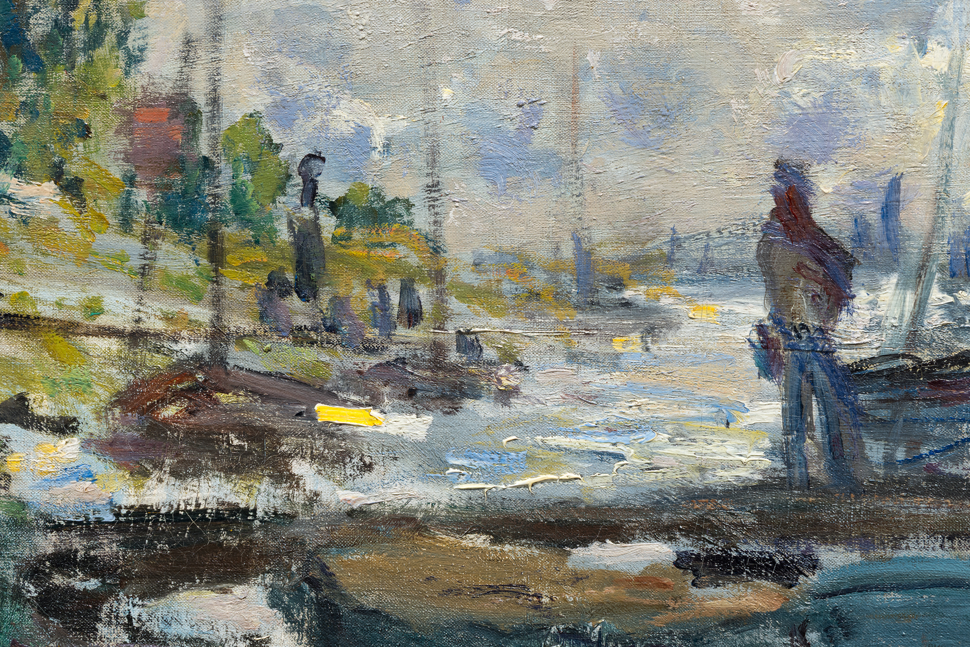 CLAUDE MONET - Le bassin d'Argenteuil - oil on canvas - 21 3/4 x 29 1/4 in.