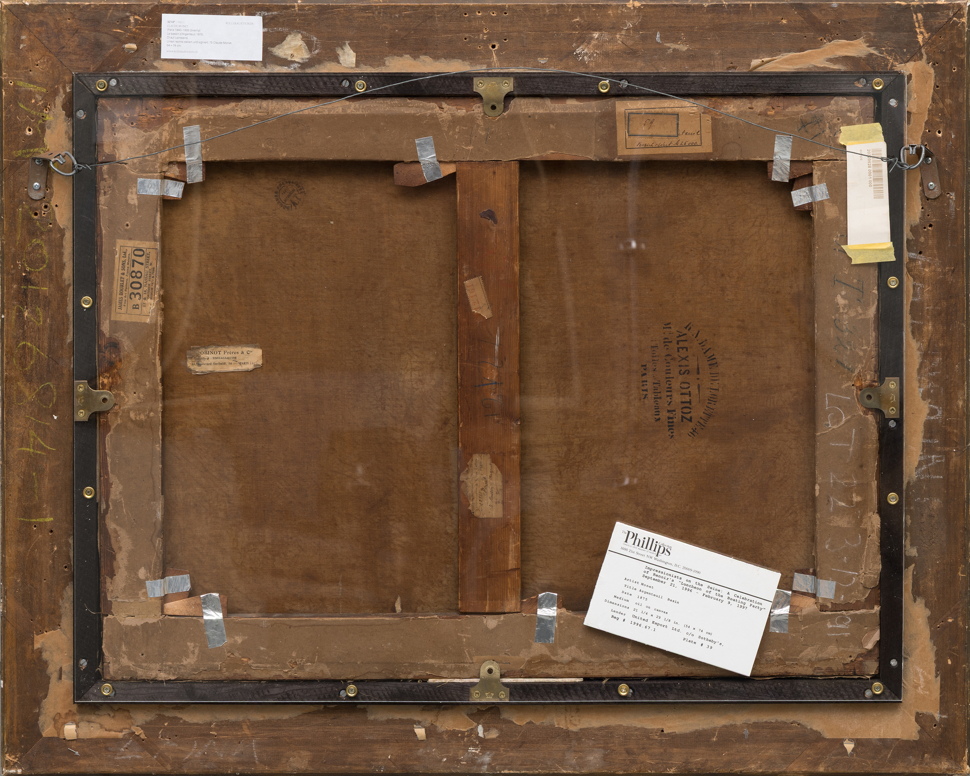 CLAUDE MONET - Le bassin d'Argenteuil - oil on canvas - 21 3/4 x 29 1/4 in.