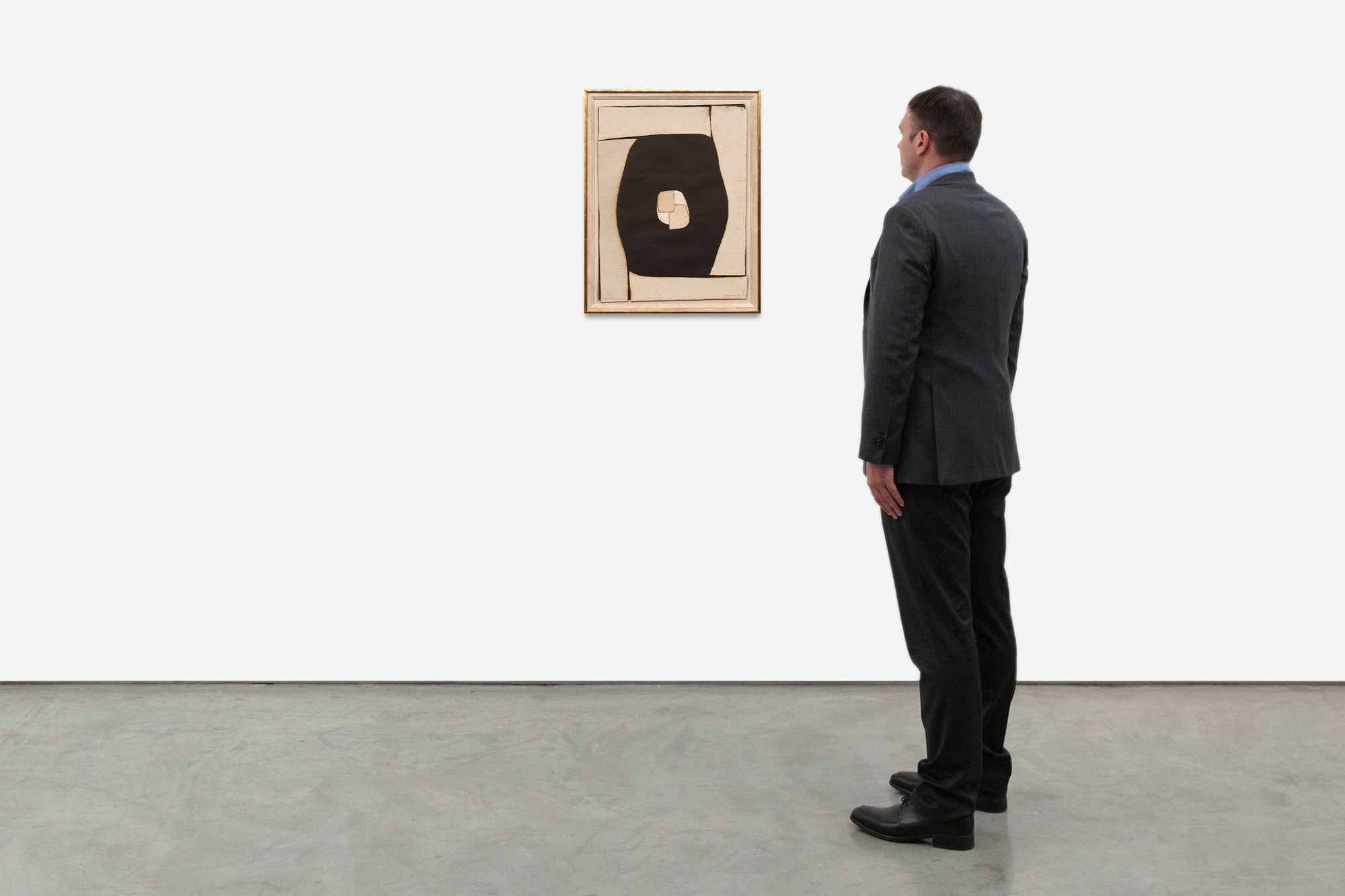 CONRAD MARCA-RELLI - Untitled H/S E CONRAD MARCA-RELLI - Untitled H/S E - collage on canvas - 26 1/4 x 20 in.