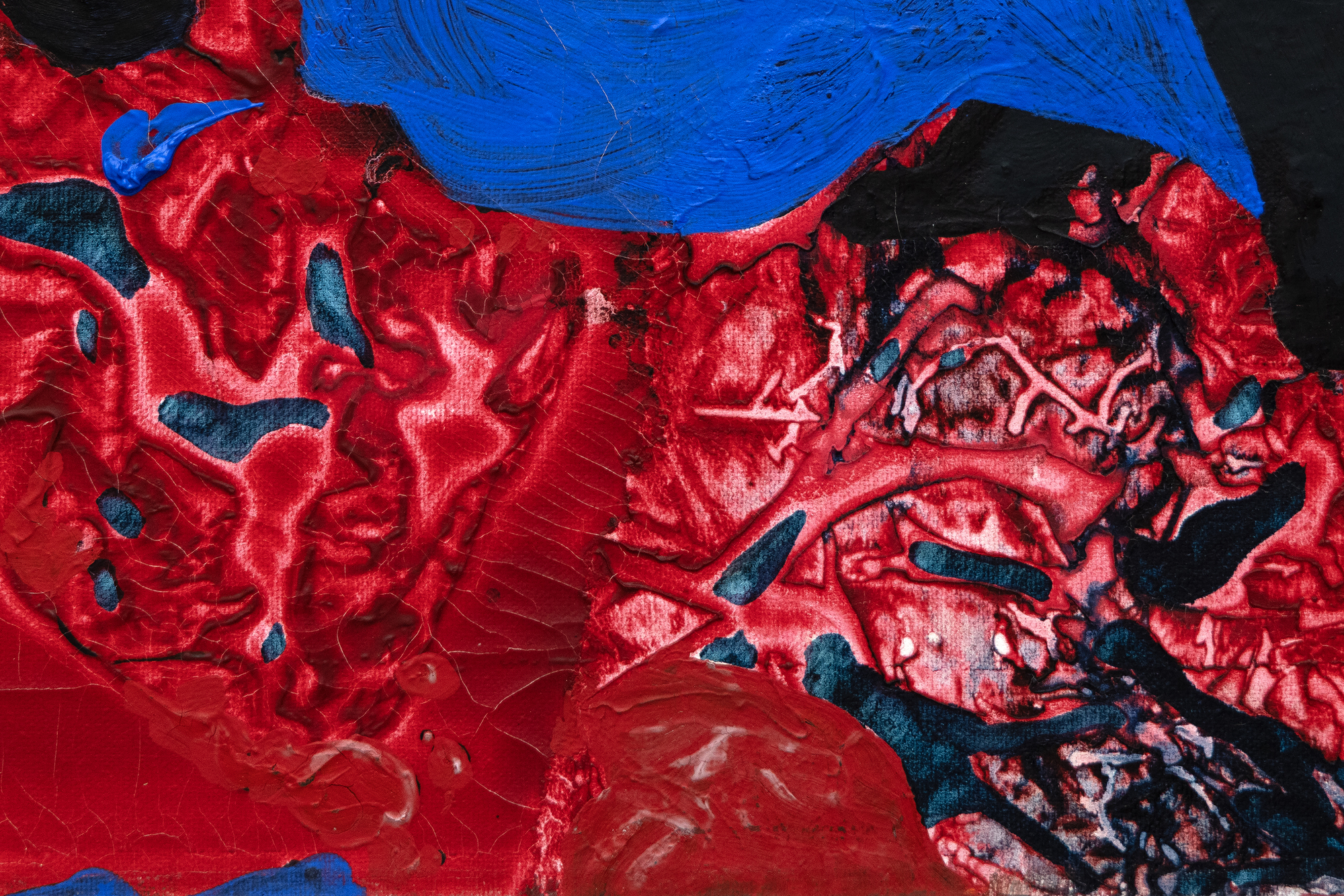 During the 1980s and '90s, Hood's devotion to the idea of emptiness did not find favor among a generation ruled by Neo-Pop, Postmodernism, or the debate over the validity of appropriation art. Walter Darby Bannard, an established Color Field painter, recognized Dorothy Hood's enormous talent and advised her to abandon her esoteric interest in something without limits and beyond comprehension. Hood, as we know, stood her ground. As she stated, "Black can be painted to express a great light, for in the void of blackness arises all beginning. Forms are in gravity, or they are suspended without time, or the rush of movement." Hood's virtuosity in handling black is on full display with Untitled (Black Beauty), a masterwork most potent when viewed through the lens of her relentless quest to discover cosmic unity.