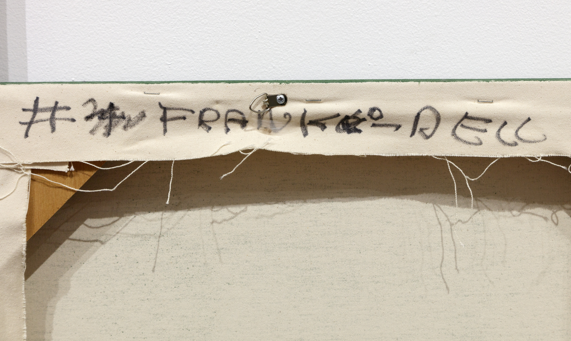 Ed Moses was a prominent figure in the Los Angeles art scene for nearly 70 years. He first exhibited in 1949 and was part of the original group of artists from the Ferus Gallery in 1957 – fellow Cool School artist Ed Ruscha also had his first solo exhibition there in 1963. The large scale and tryptic formation of “Franco-Del #1 & #3” from 2006 is rare for Moses. The piece is executed in earth tones of browns, grey, black, rust and pine green. Always working with process and experimenting with materials as a painter, Moses has been critically lauded for his bold composition and innovation.