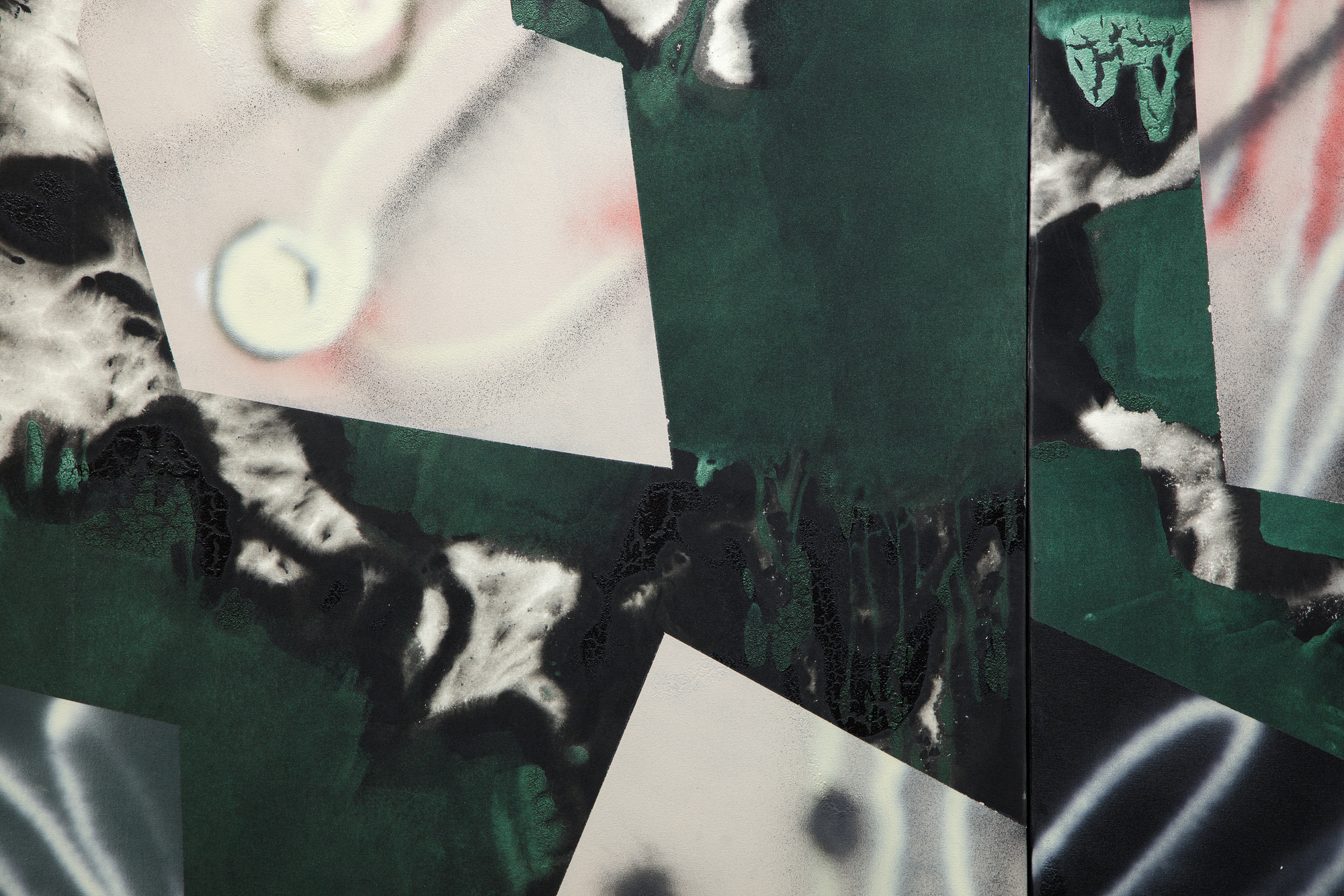 ED MOSES - Nambo Panel I &amp; II - Acryl auf Leinwand - 84 x 126 in.