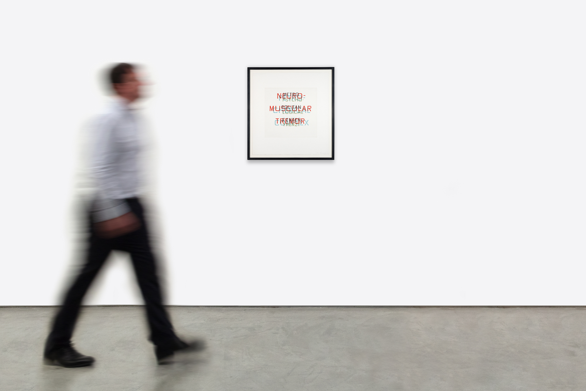 ED RUSCHA - Metro Petro Neuro Psycho <div><font face=Lato size=3 color=black>Ed Ruscha’s <em>Metro, Petro, Neuro, Psycho</em>, from an edition of 25 with 10 artist proofs, exemplifies the artist’s ongoing investigation into the visual and conceptual potential of language. In this work, stacked words unfold like an architectural structure, their rhyming syllables generating a verbal beat that underscores Ruscha’s fascination with the rhythm and absurdity of text. Letters become forms, spacing becomes structure, and typography itself takes on the weight of image.</font></div>
<br>
<br><div><font face=Lato size=3> </font></div>
<br>
<br><div><font face=Lato size=3 color=black>Bridging Ruscha’s iconic word paintings of the 1960s with his more layered experiments of the 1980s and beyond, the print embodies his approach to isolating fragments of language—billboard slogans, overheard words, or invented phrases—so they can be reconsidered as both visual and semantic phenomena. Ruscha himself has described such arrangements as “visual noise,” simultaneously playful and disorienting. Institutional recognition of the work’s importance is affirmed by examples in the Museum of Modern Art, New York, and the National Gallery of Art, Washington.</font></div>