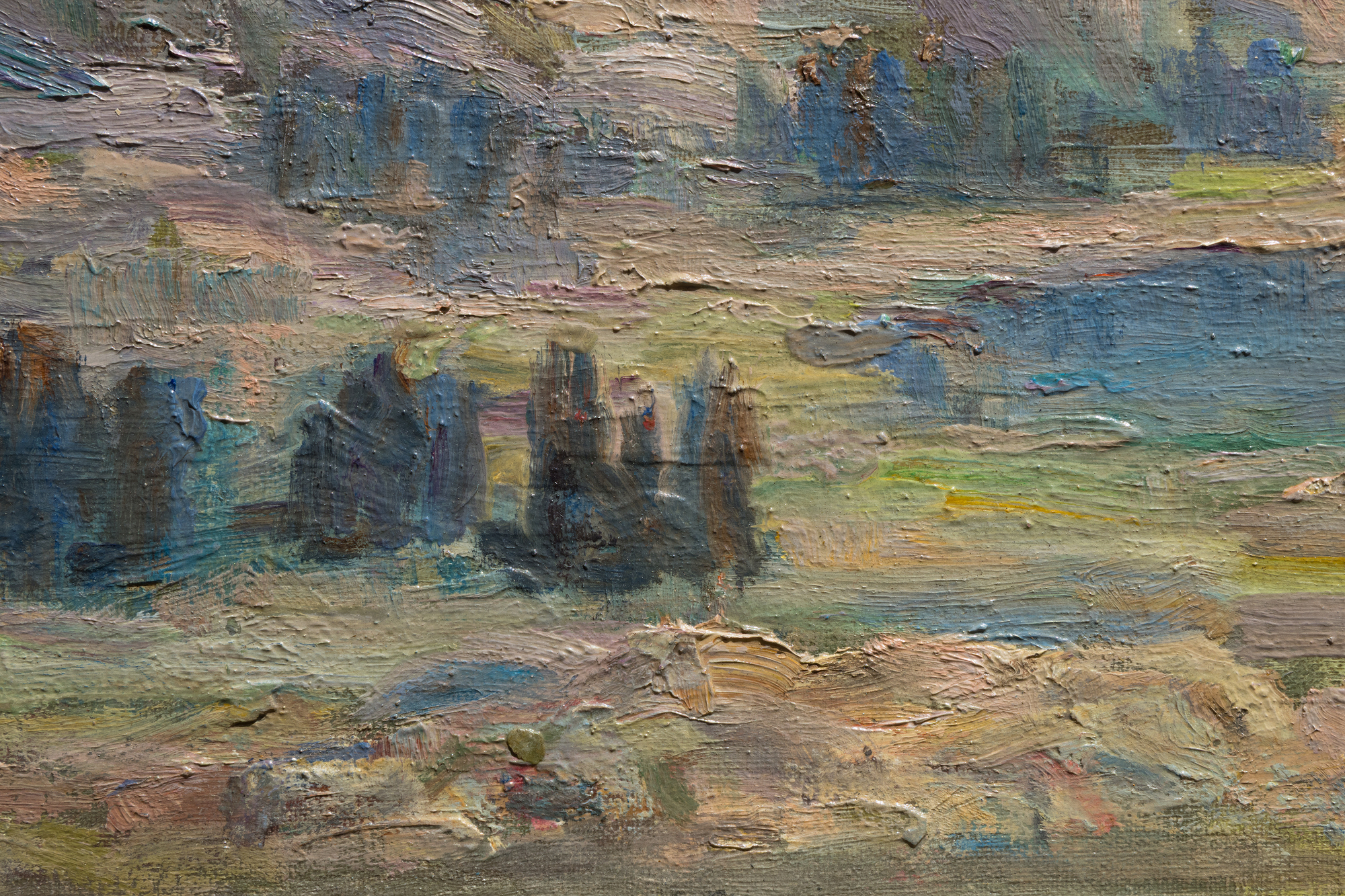 EDGAR ALWIN PAYNE - Sierra Nevada Mountains - oil on canvas - 9 3/4 x 13 1/2 in.