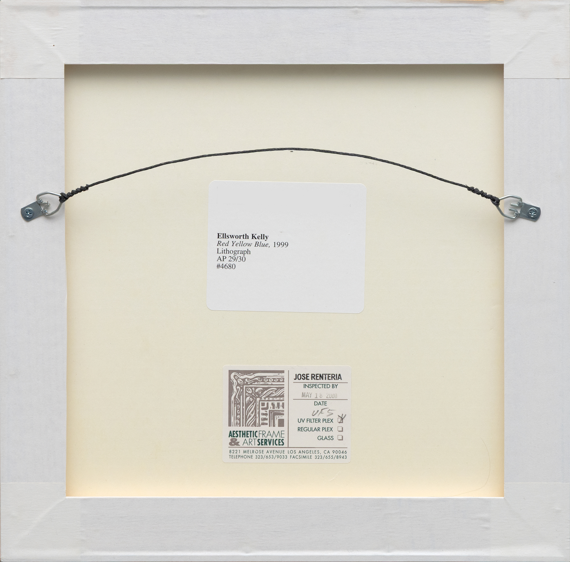 ELLSWORTH KELLY - Red, Yellow, Blue ELLSWORTH KELLY - Red, Yellow, Blue - color lithograph - 7 1/2 x 7 1/2 in.