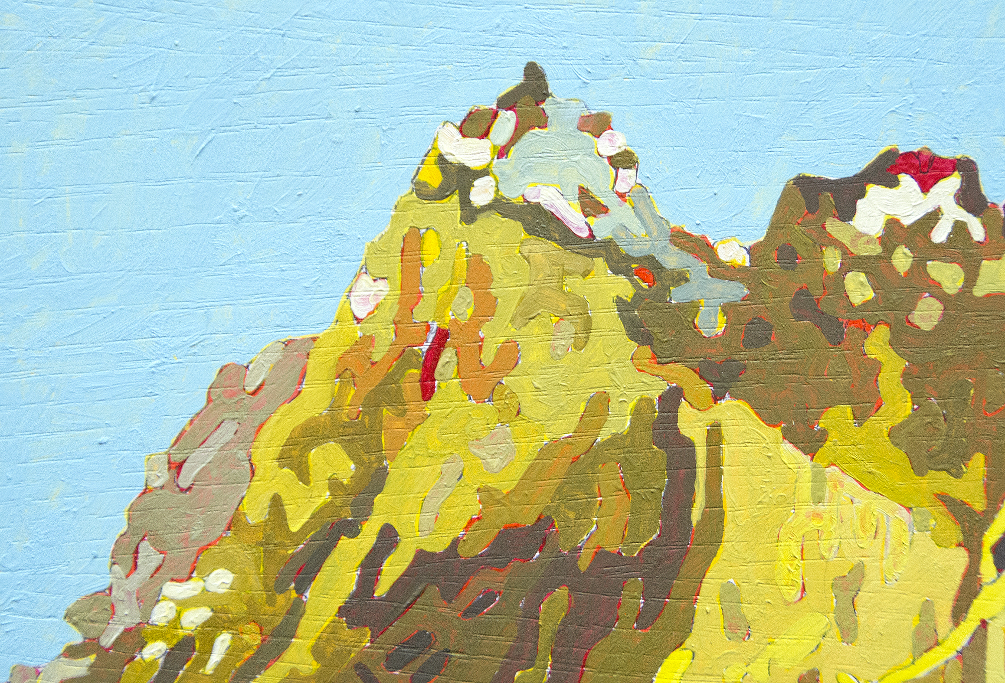 ERIC JON HOLSWADE - Untitled - oil on flashe - 18 1/2 x 32 in.