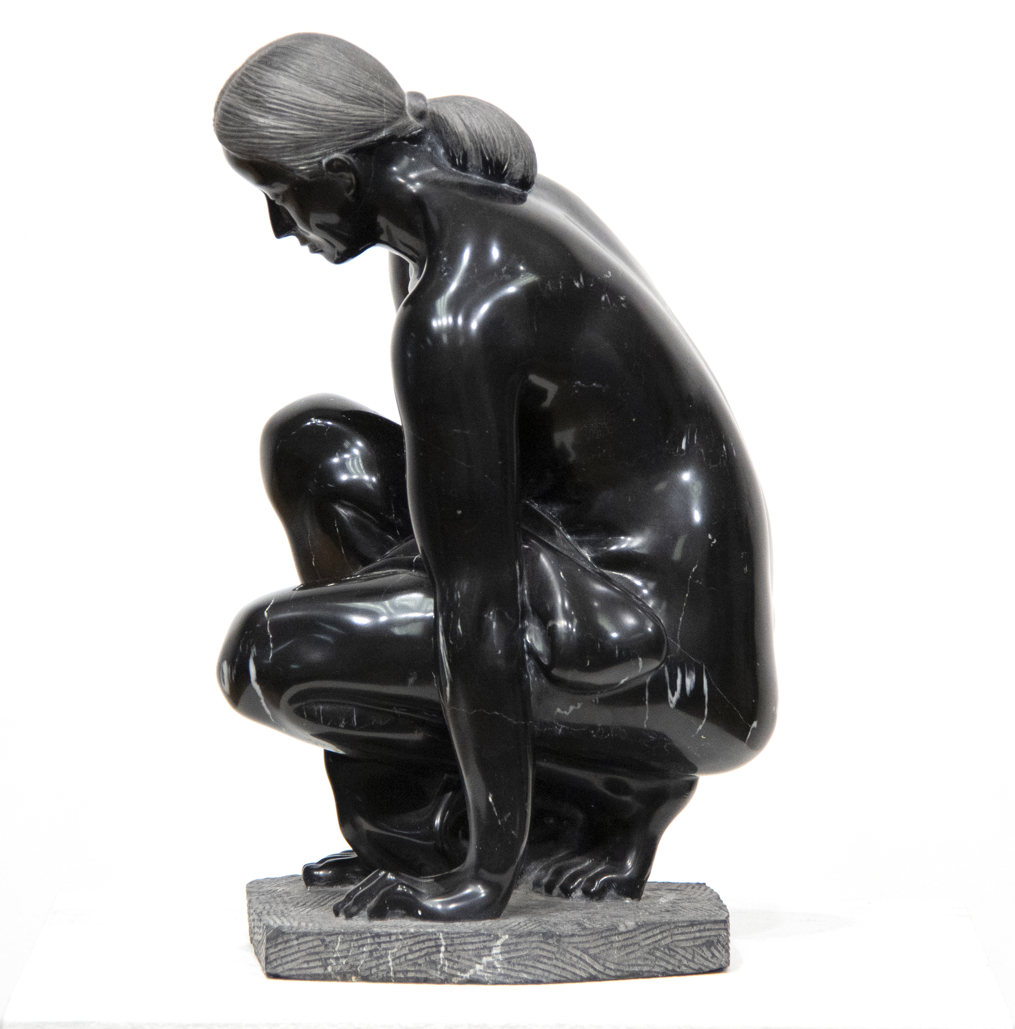FELIPE CASTANEDA - Mujer Hincada FELIPE CASTANEDA - Mujer Hincada - black onyx - 15 3/4 x 8 1/2 x 9 in