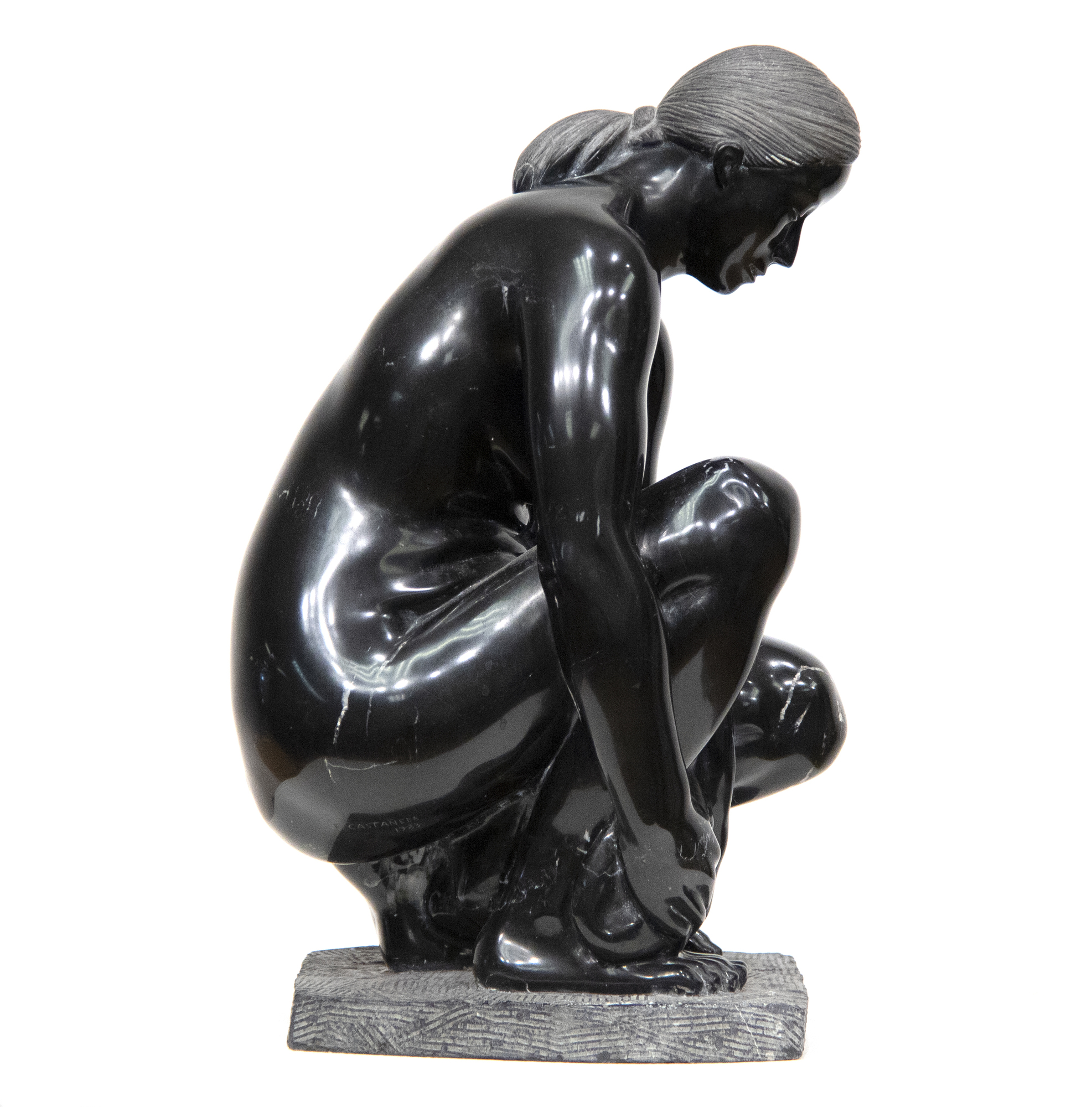FELIPE CASTANEDA - Mujer Hincada FELIPE CASTANEDA - Mujer Hincada - black onyx - 15 3/4 x 8 1/2 x 9 in