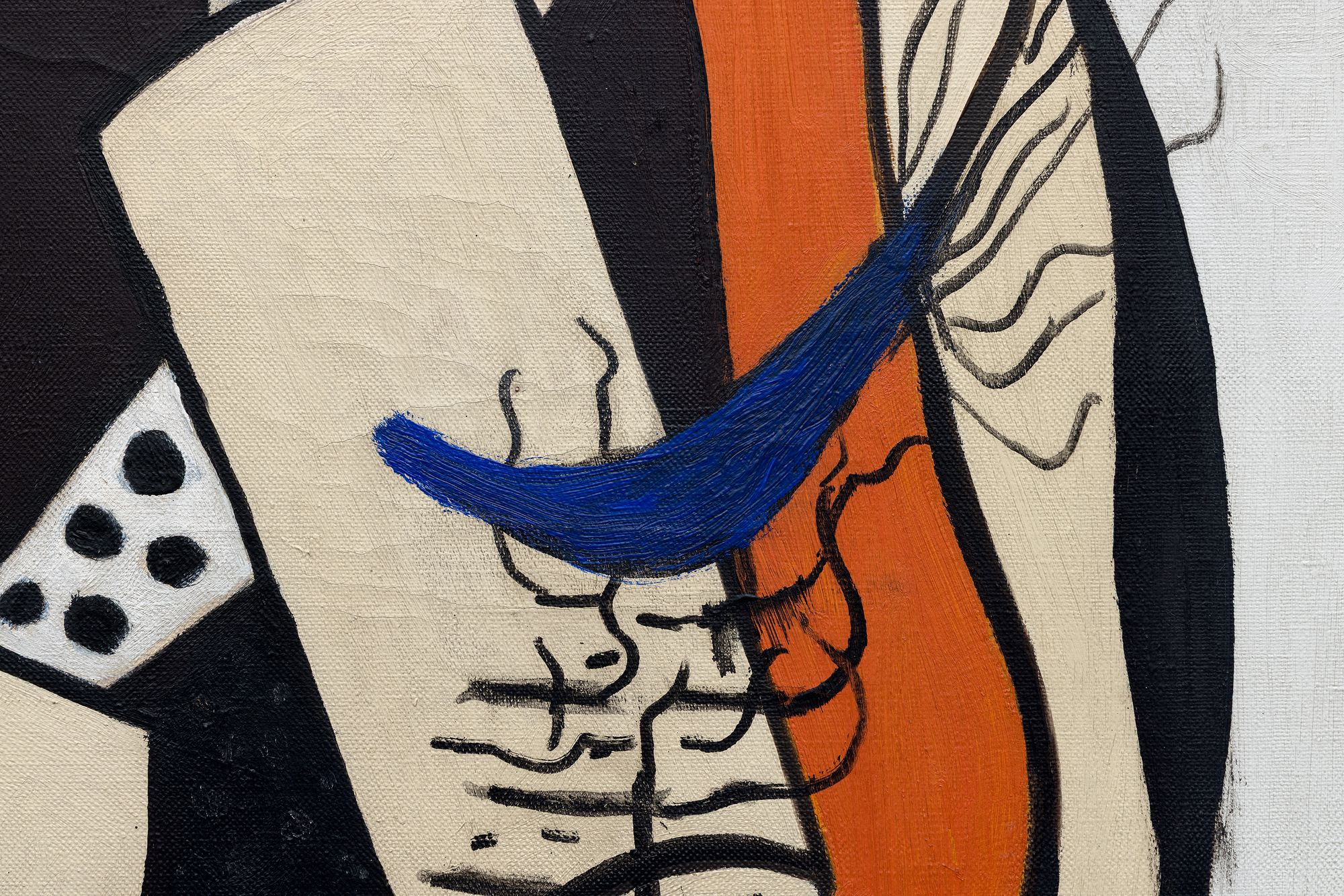 FERNAND LEGER - Composition orange et noir FERNAND LEGER - Composition orange et noir - oil on canvas - 36 1/8 x 23 1/2 in.