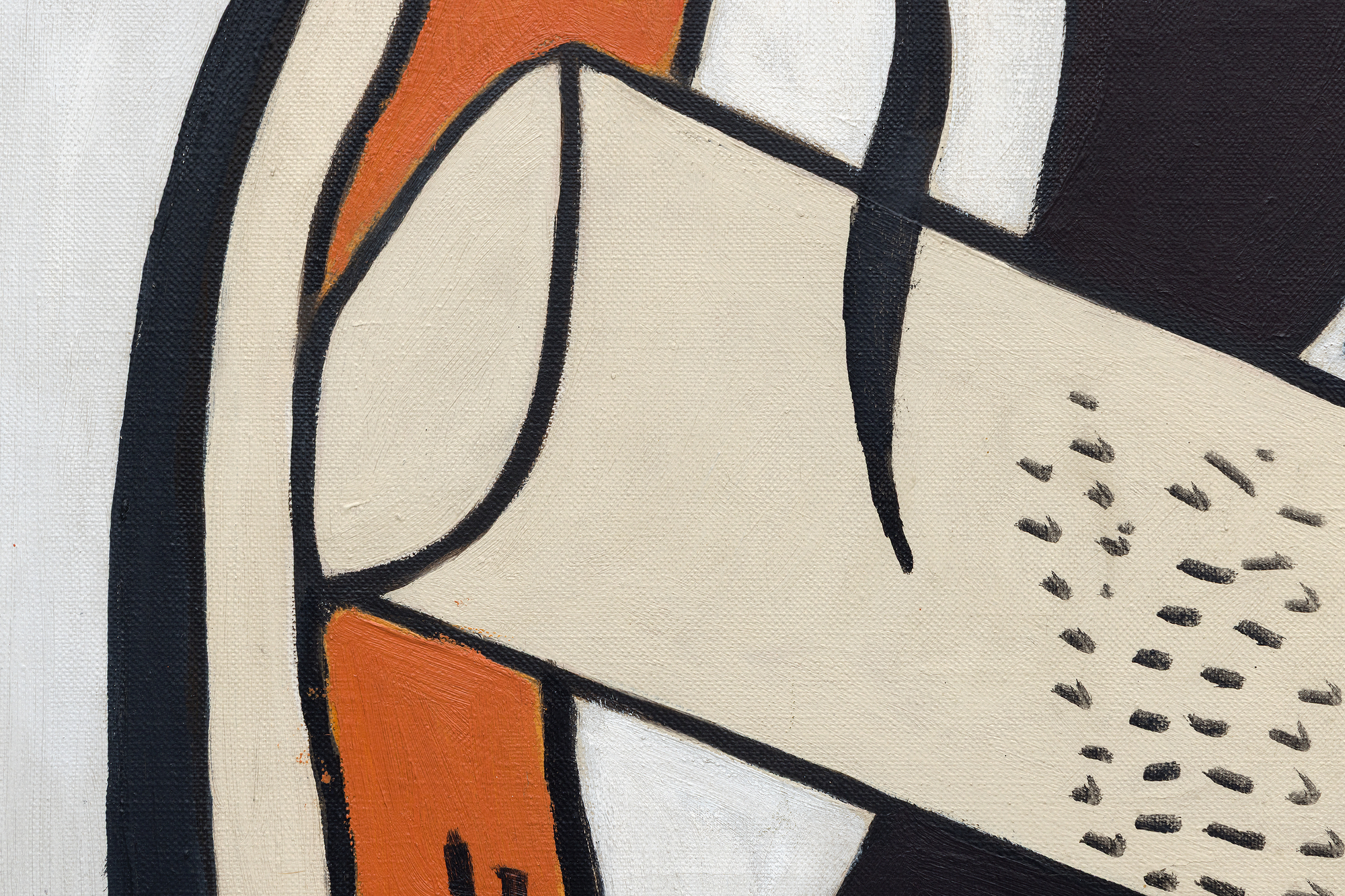 FERNAND LEGER - Composition orange et noir FERNAND LEGER - Composition orange et noir - oil on canvas - 36 1/8 x 23 1/2 in.