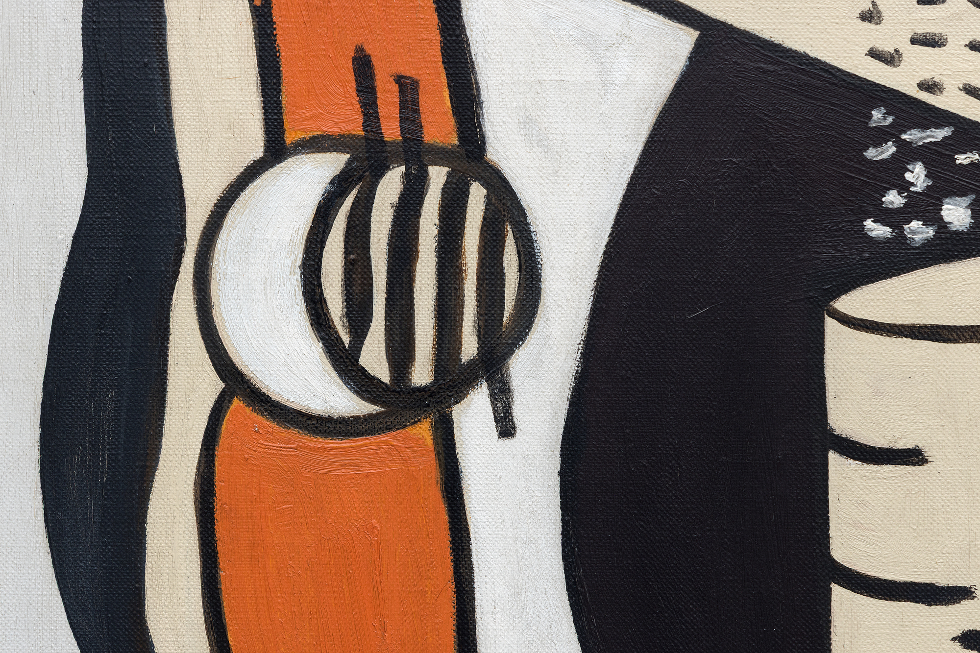FERNAND LEGER - Composition orange et noir FERNAND LEGER - Composition orange et noir - oil on canvas - 36 1/8 x 23 1/2 in.