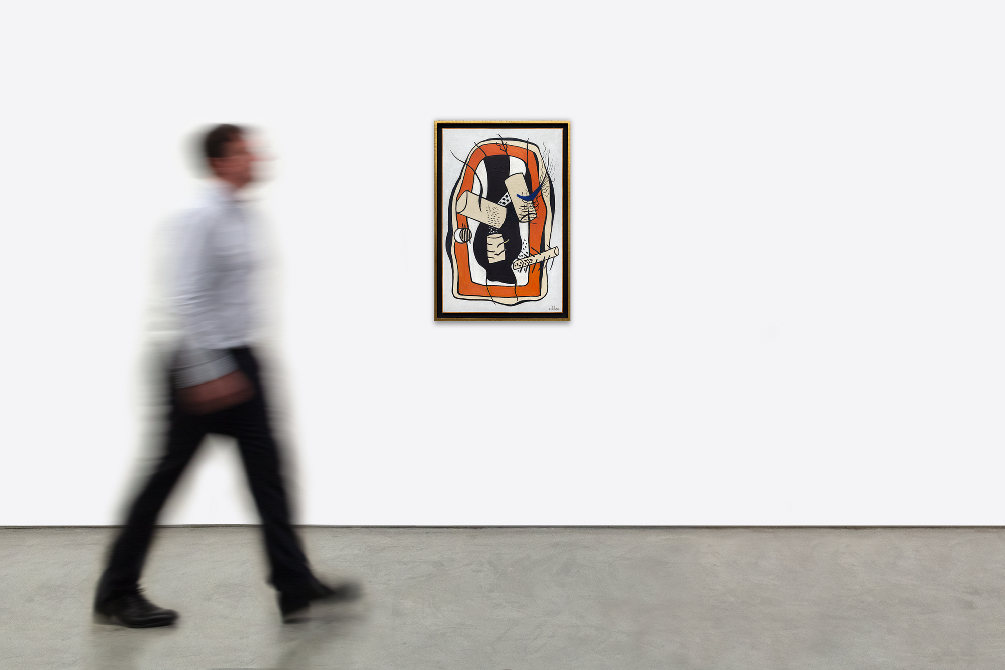 FERNAND LEGER - Composition orange et noir FERNAND LEGER - Composition orange et noir - oil on canvas - 36 1/8 x 23 1/2 in.