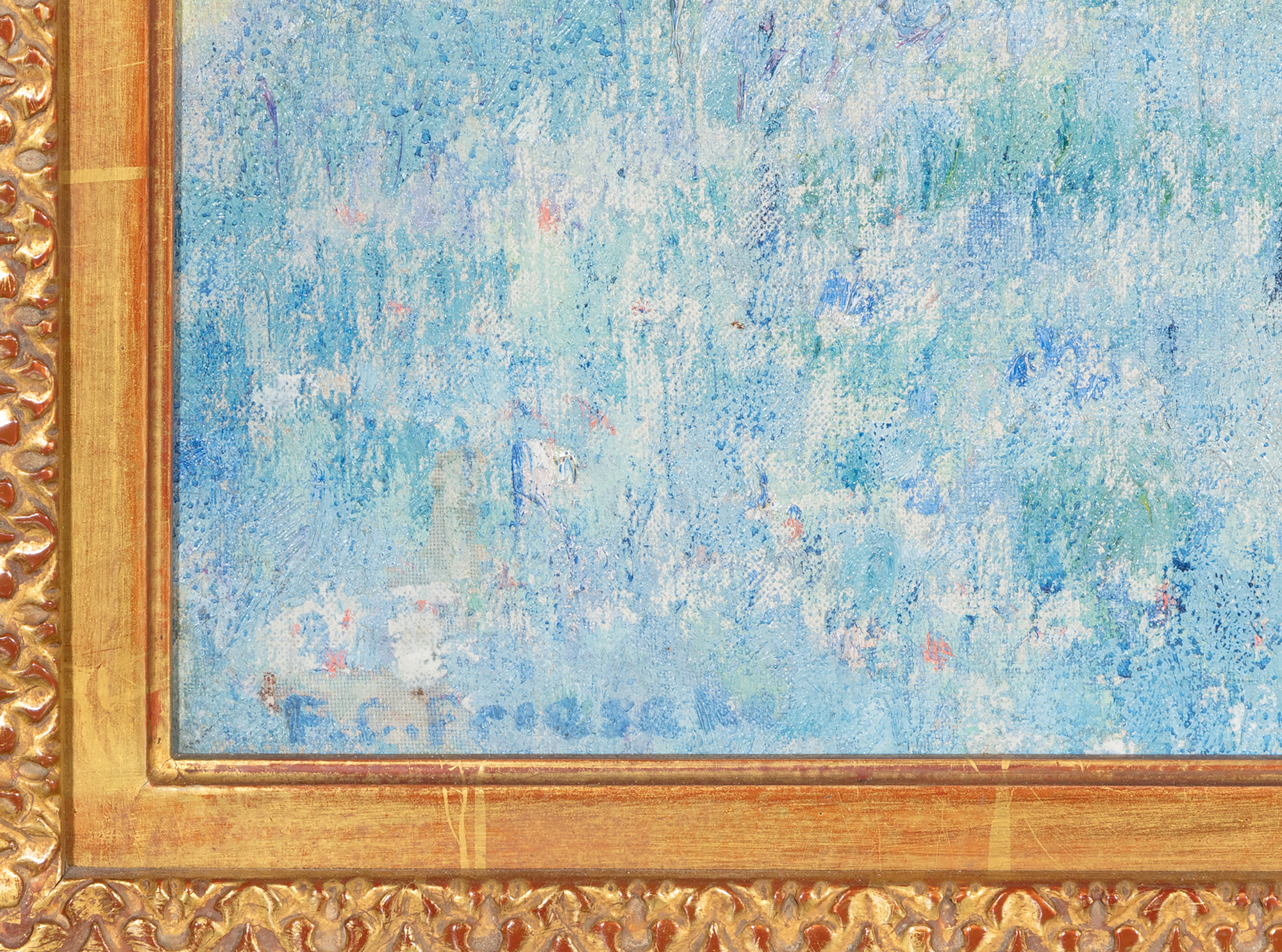 FREDERICK CARL FRIESEKE - Hill at Giverny - 布面油画 - 25 1/4 x 31 1/4 英寸。