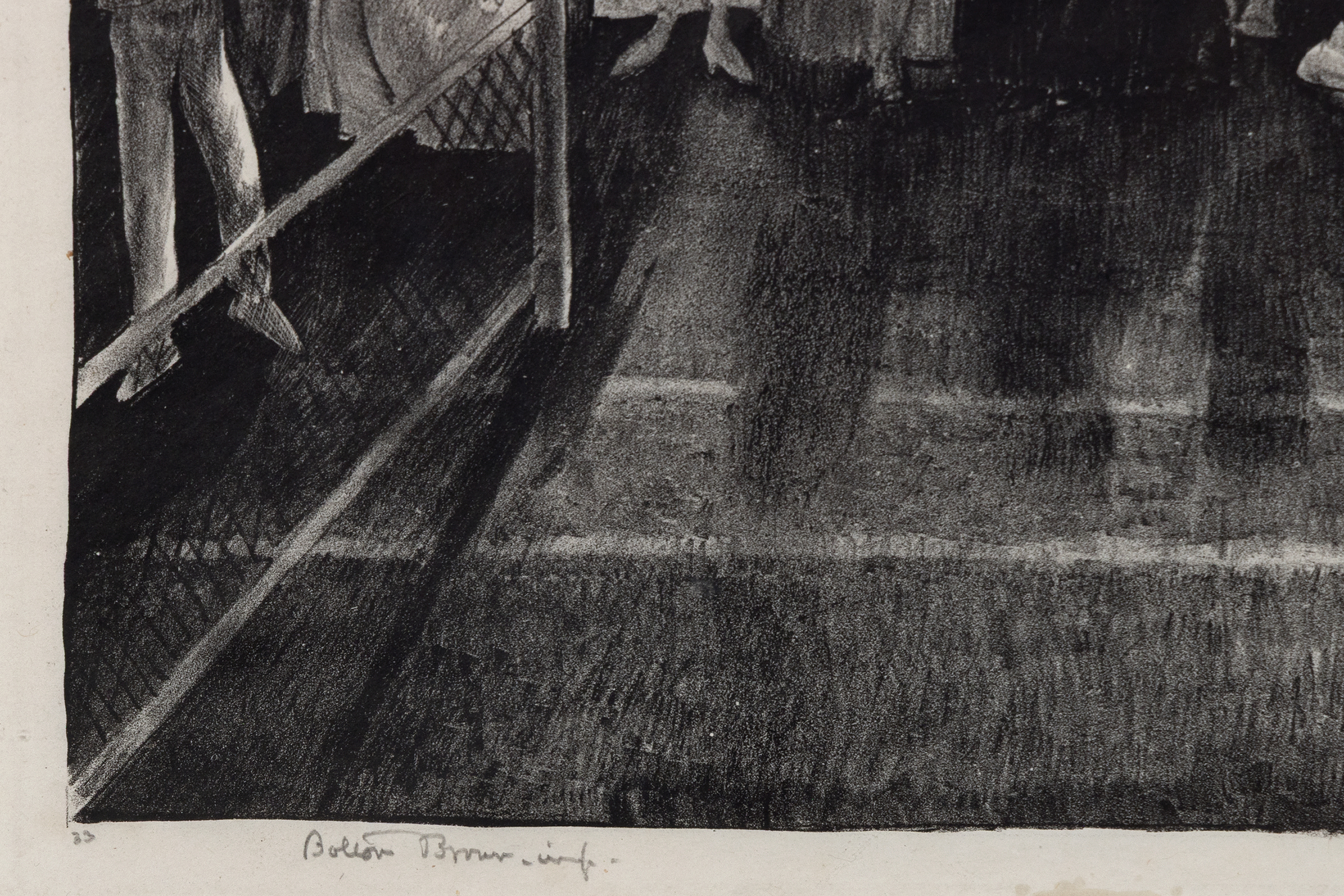 GEORGE BELLOWS - Tennis (Tennis Tournament) - lithograph on paper - 18 1/4 x 19 3/4 in.