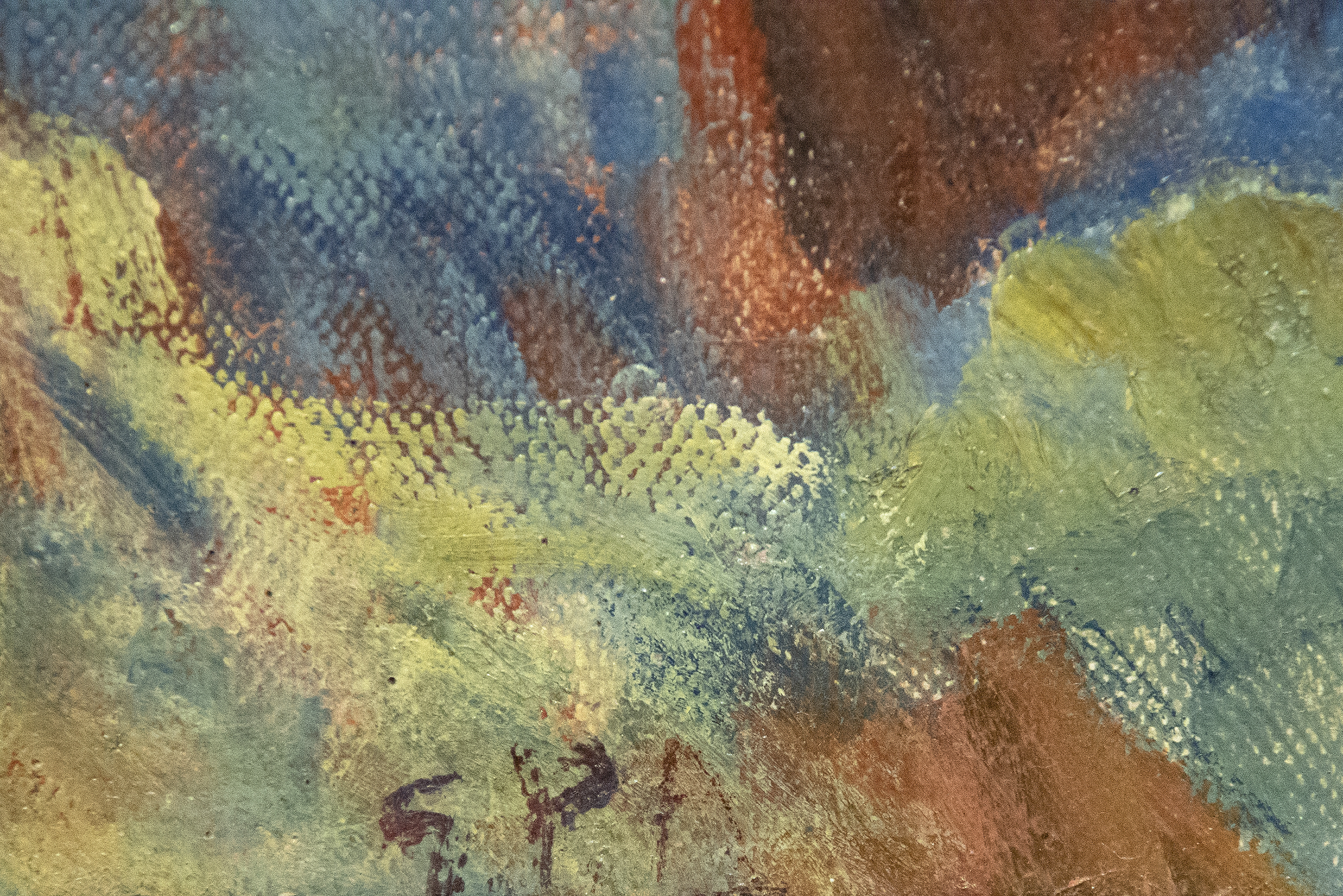 GERTRUDE PARTINGTON ALBRIGHT - Below Twin Peaks GERTRUDE PARTINGTON ALBRIGHT - Below Twin Peaks - oil on canvas - 24 1/4 x 29 1/4 in.
