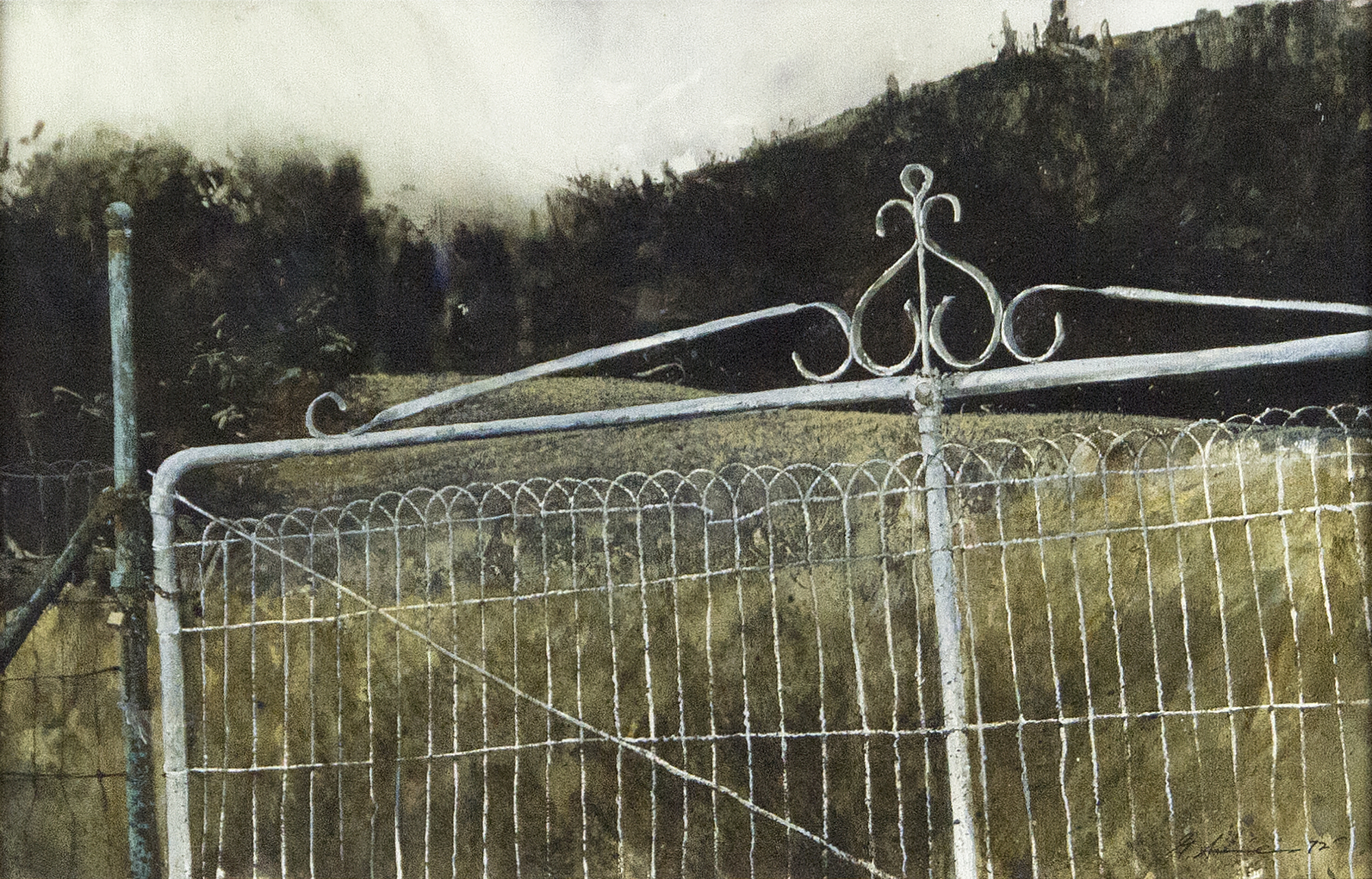 GREGORY SUMIDA - Padlocked GREGORY SUMIDA - Padlocked - watercolor - 16 1/2 x 25 1/2 in.