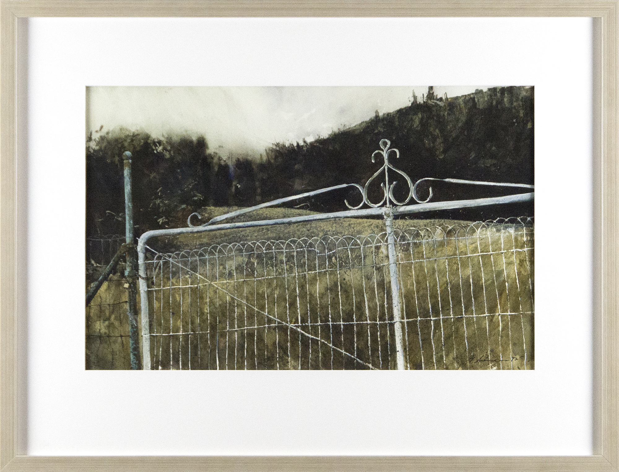 GREGORY SUMIDA - Padlocked GREGORY SUMIDA - Padlocked - watercolor - 16 1/2 x 25 1/2 in.