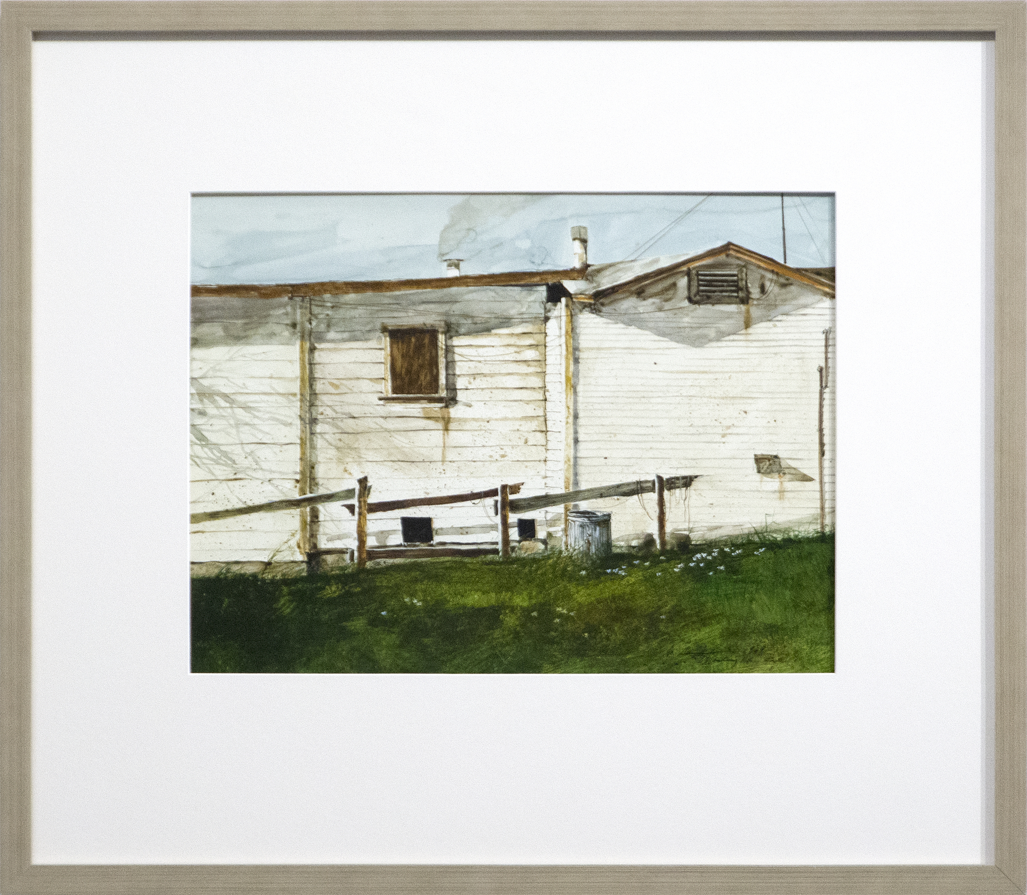 GREGORY SUMIDA - White Shack GREGORY SUMIDA - White Shack - watercolor on paper - 14 1/2 x 19 1/2 in.