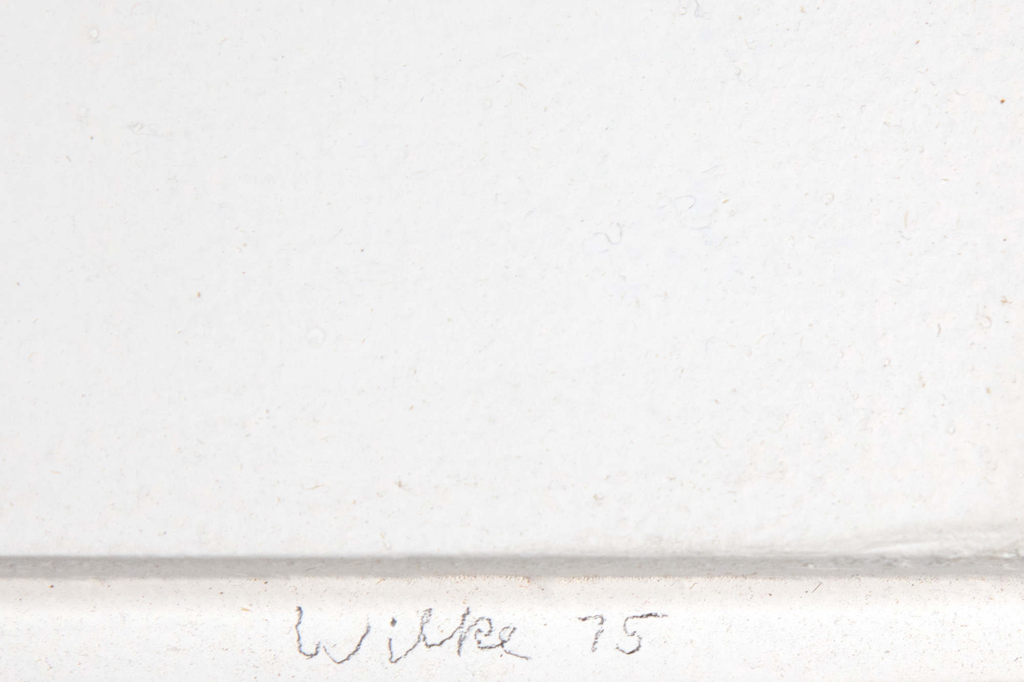 HANNAH WILKE - Vermont - kneaded erasers and postcard mounted on painted panel in plexiglass box - 15 1/2 x 17 1/2 in.