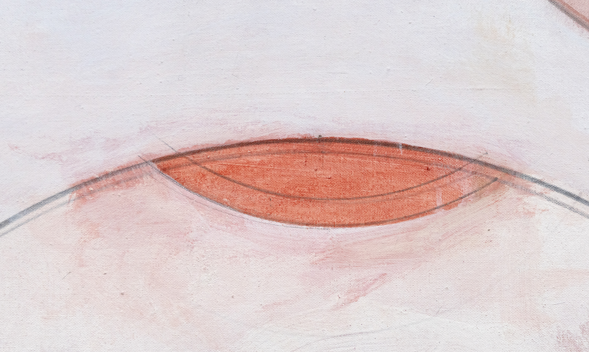 האסל סמית ' - גלגל העין לעין - שמן על בד - 46 x 46 אינץ '.
