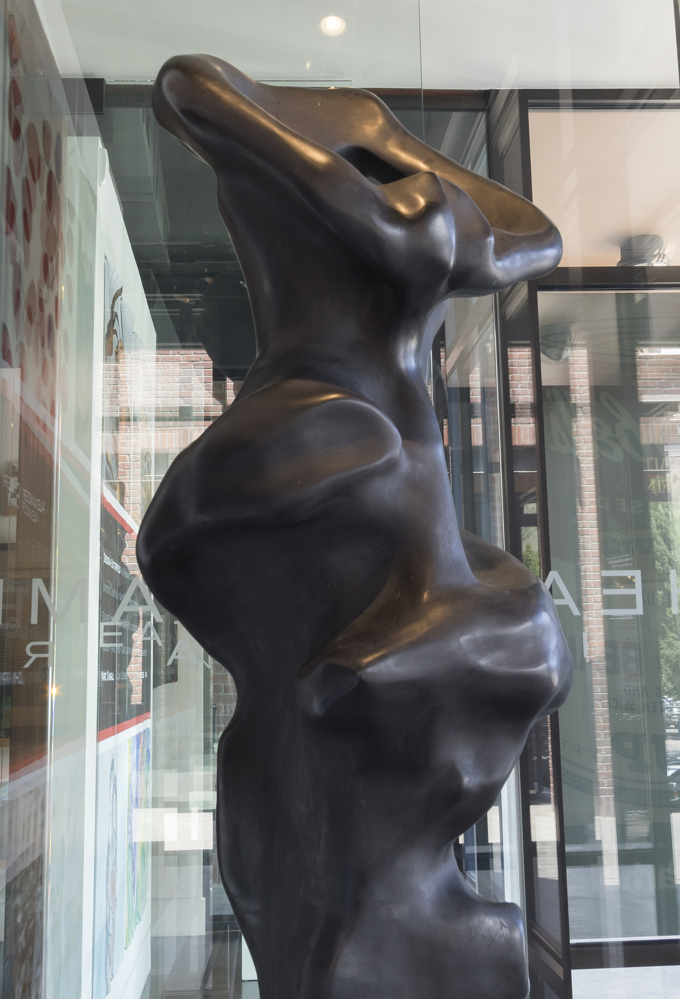 HERB ALPERT - Embrace - bronze with black patina - 83 x 27 x 27 in.